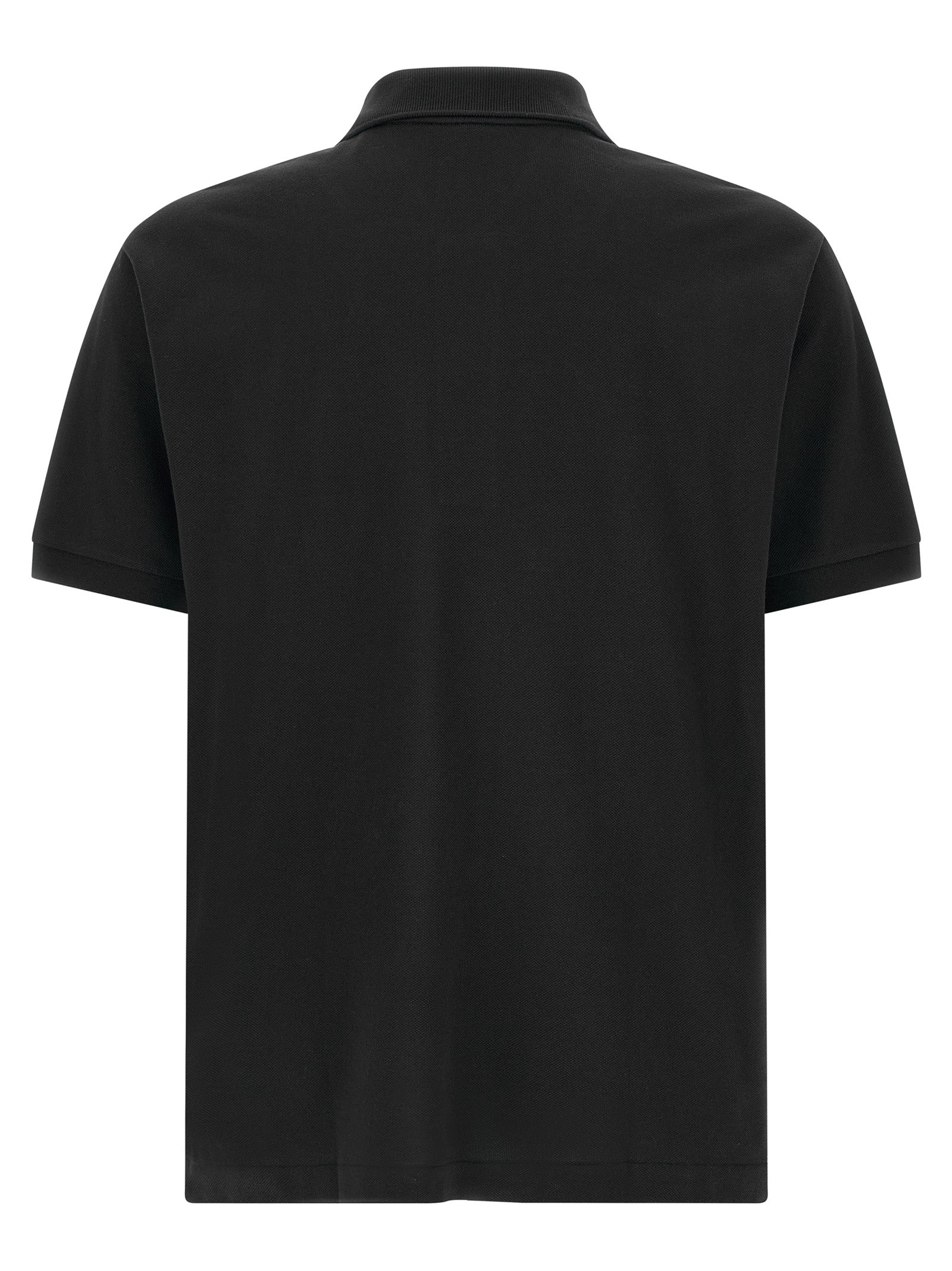 Lacoste Black Cotton Polo Shirt