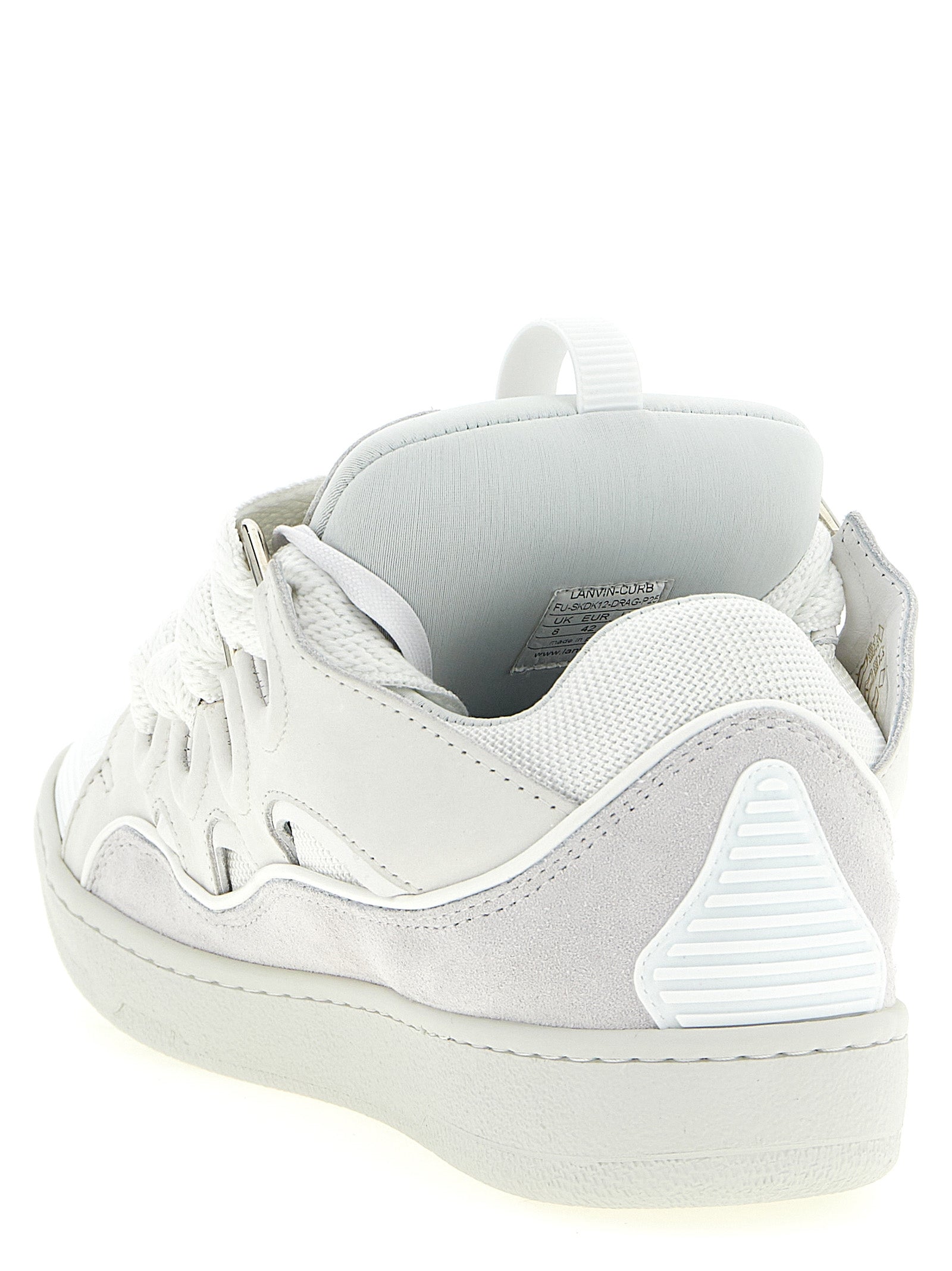 Discover the exquisite Lanvin White Calfskin Chunky Sneakers, where luxurious craftsmanship meets contemporary allure, perfect for the discerning fashion connoisseur.