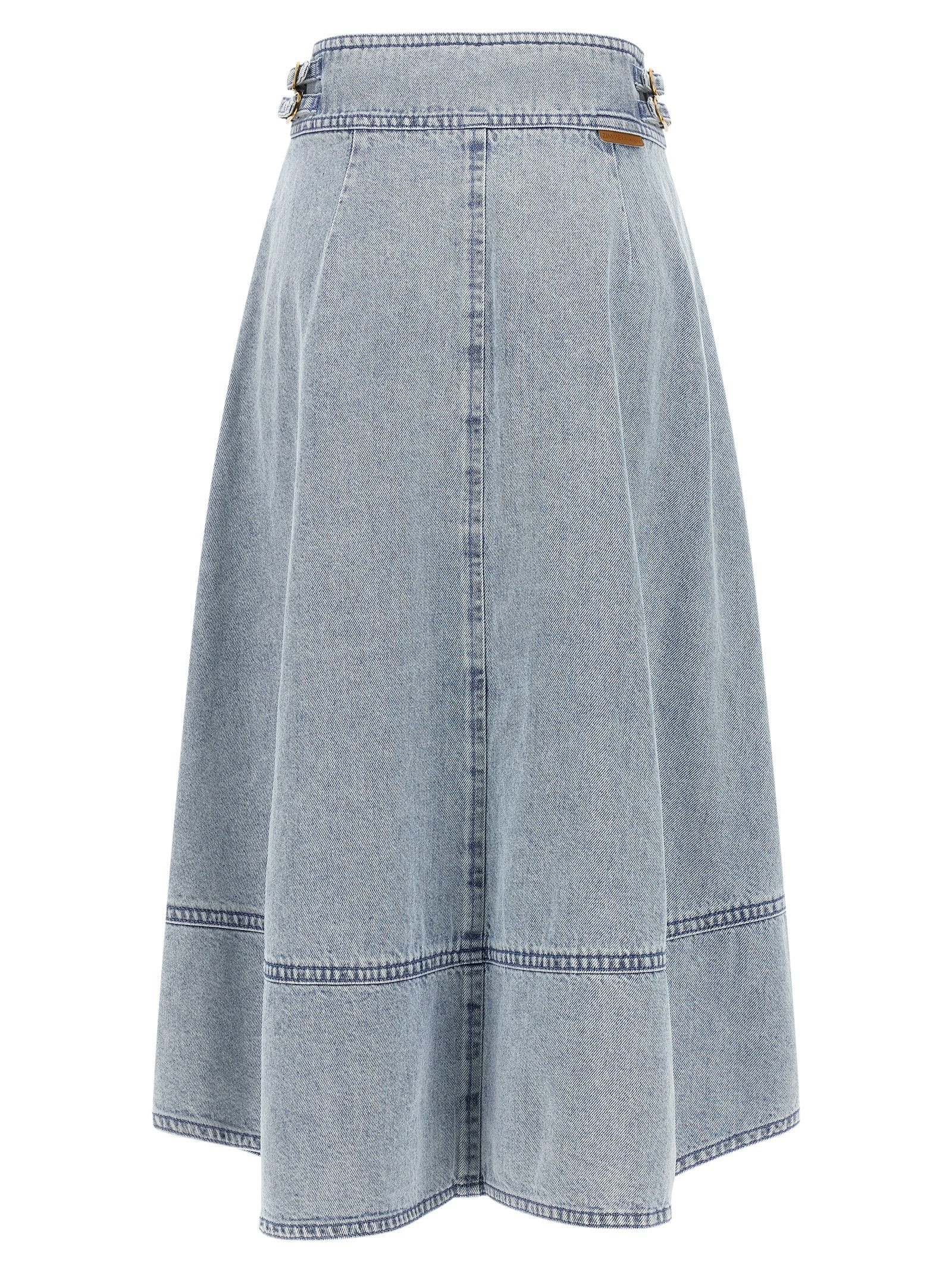 Zimmermann Blue Cotton Midi Skirt