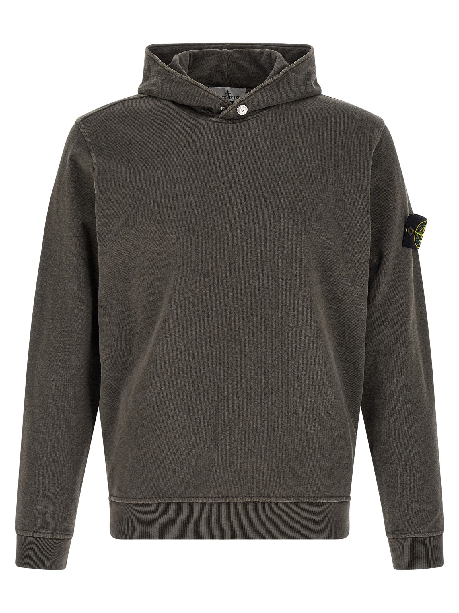 Stone Island Brown Cotton Sweatshirt