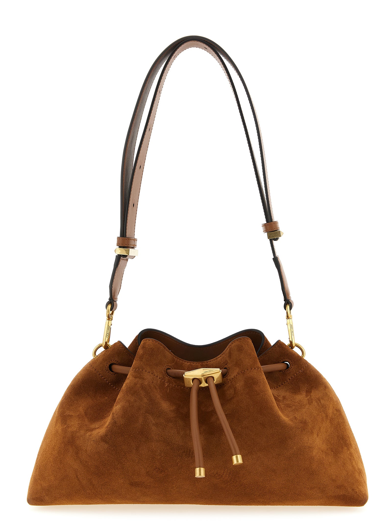 Jimmy Choo Gold Calfskin Shoulder Bag | Artisanal Luxury