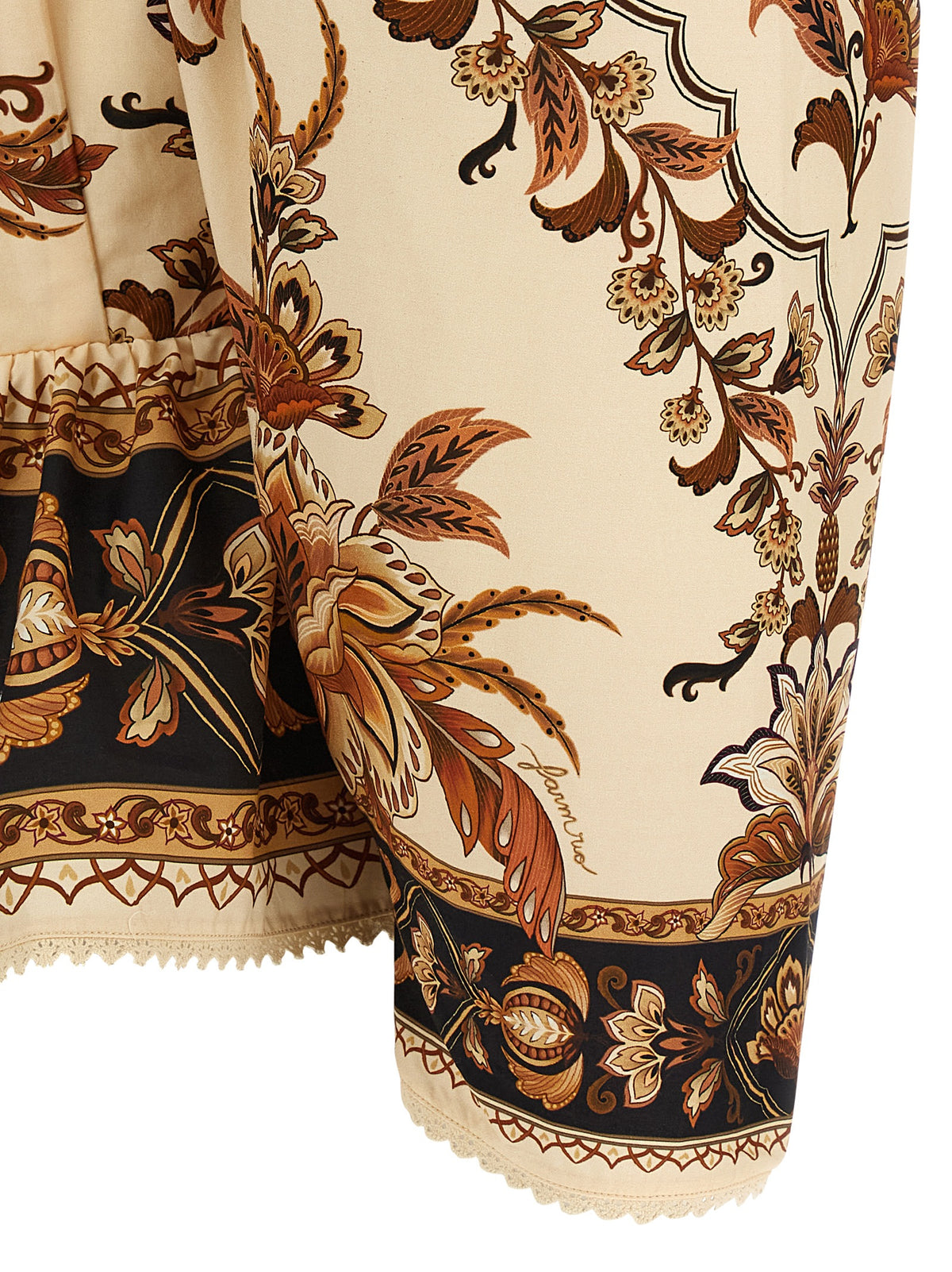 FARM RIO Majestic Garden Sand Blouse in Luxurious Cotton