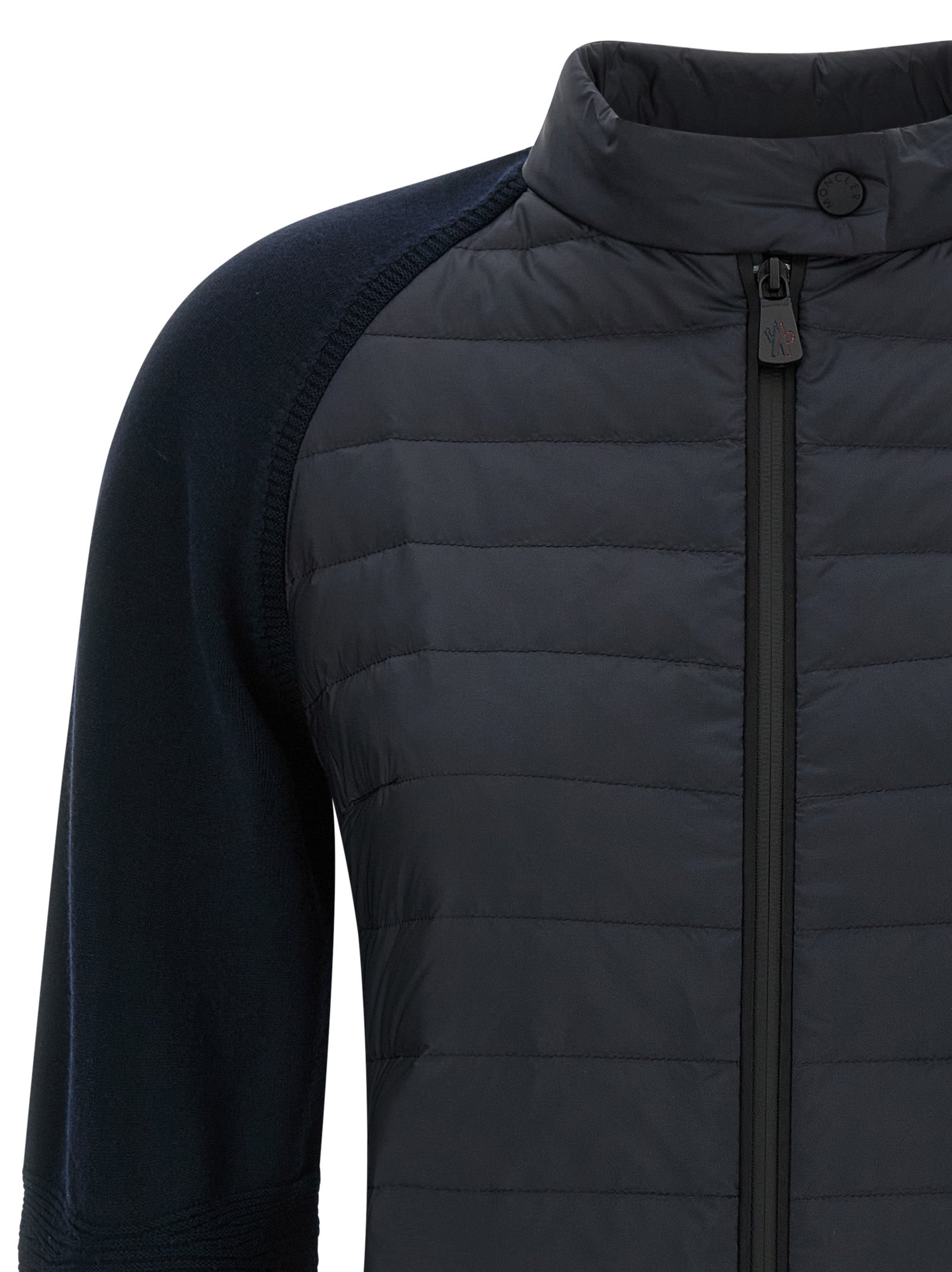 Moncler Grenoble Blue Polyamide Cardigan