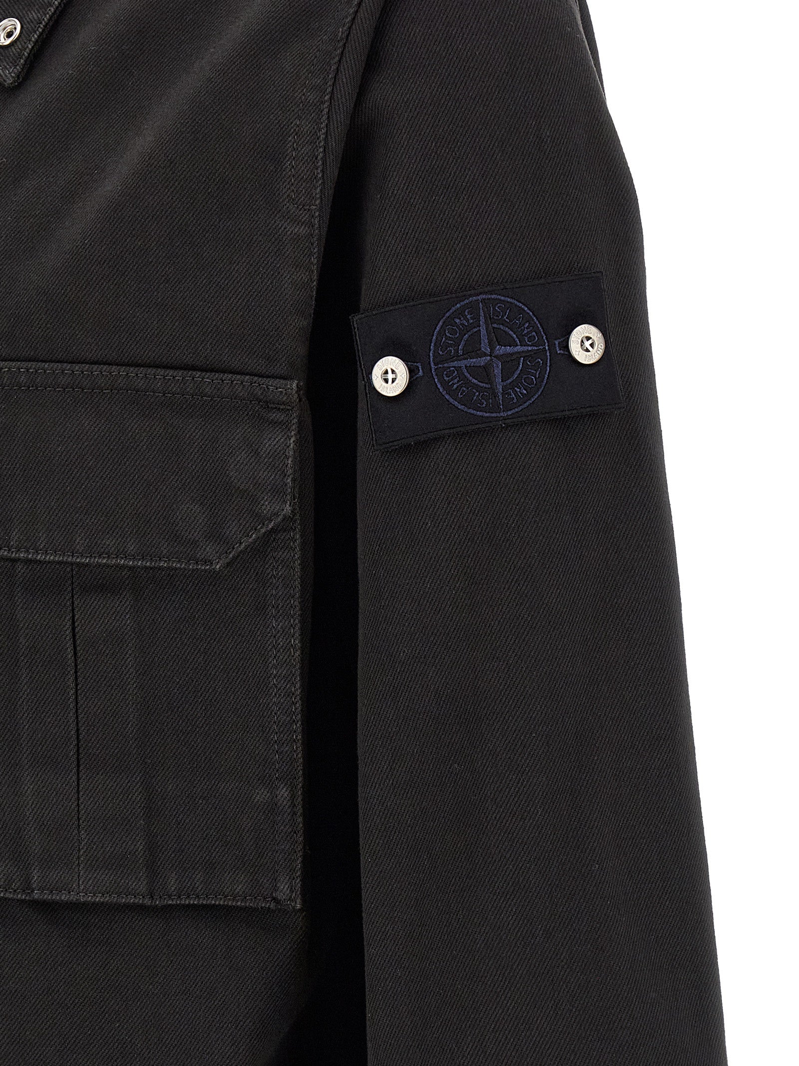 Stone Island Black Cotton Blouse