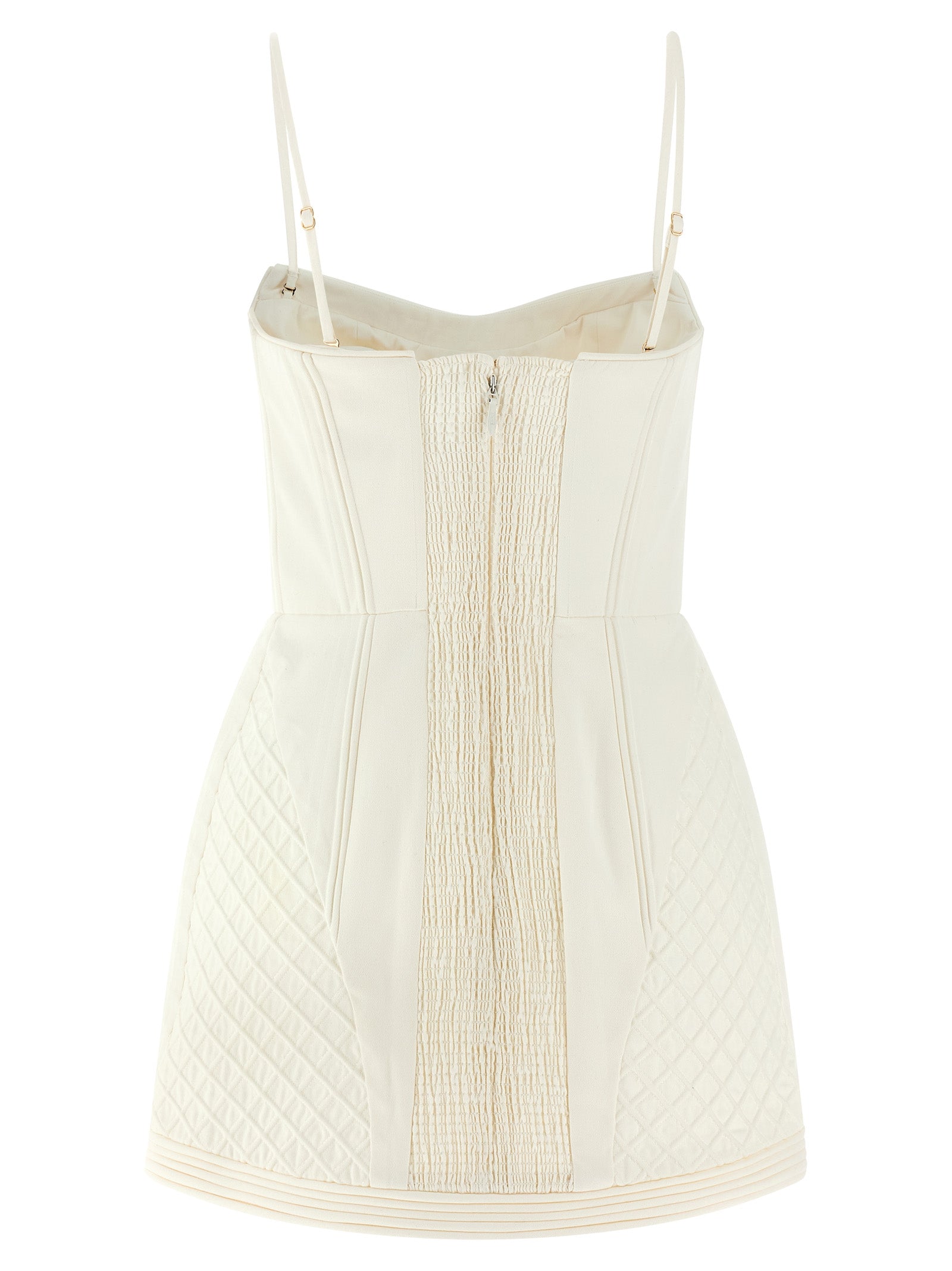 Zimmermann White Cotton Short Dress