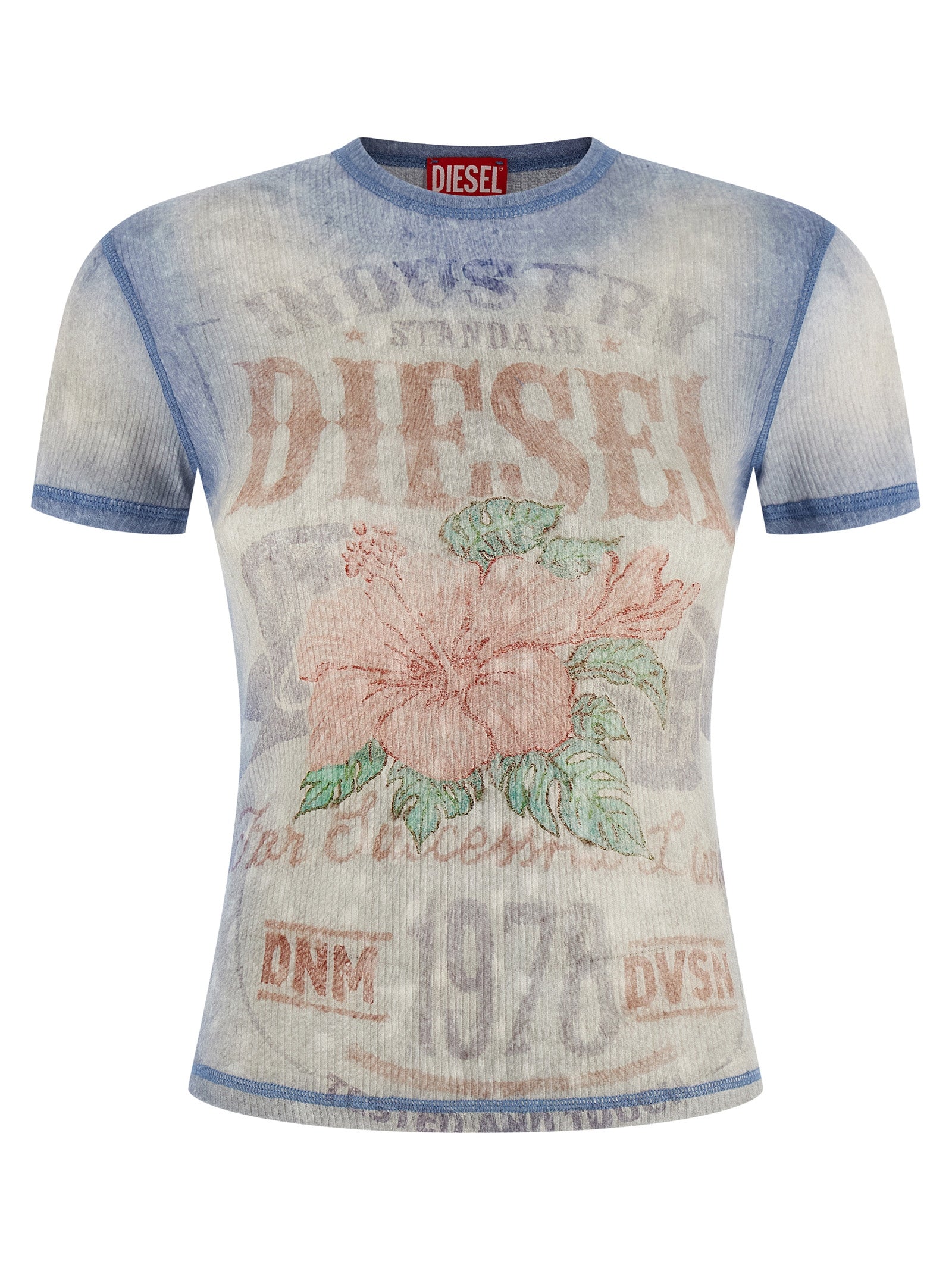 Diesel T-Iana T-Shirt - Luxurious Light Blue Cotton Elegance