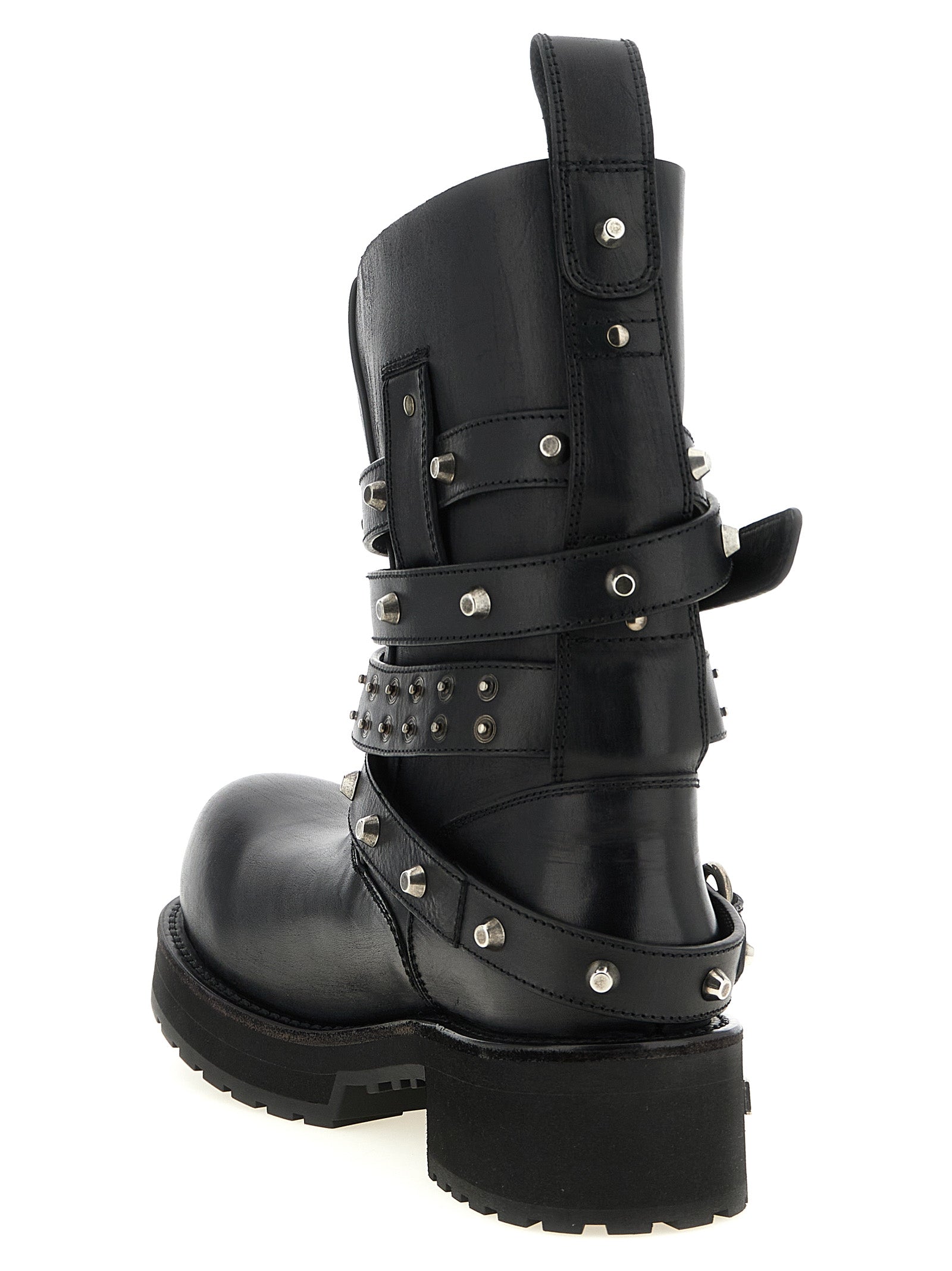 Balenciaga Black Calfskin Ankle Boots