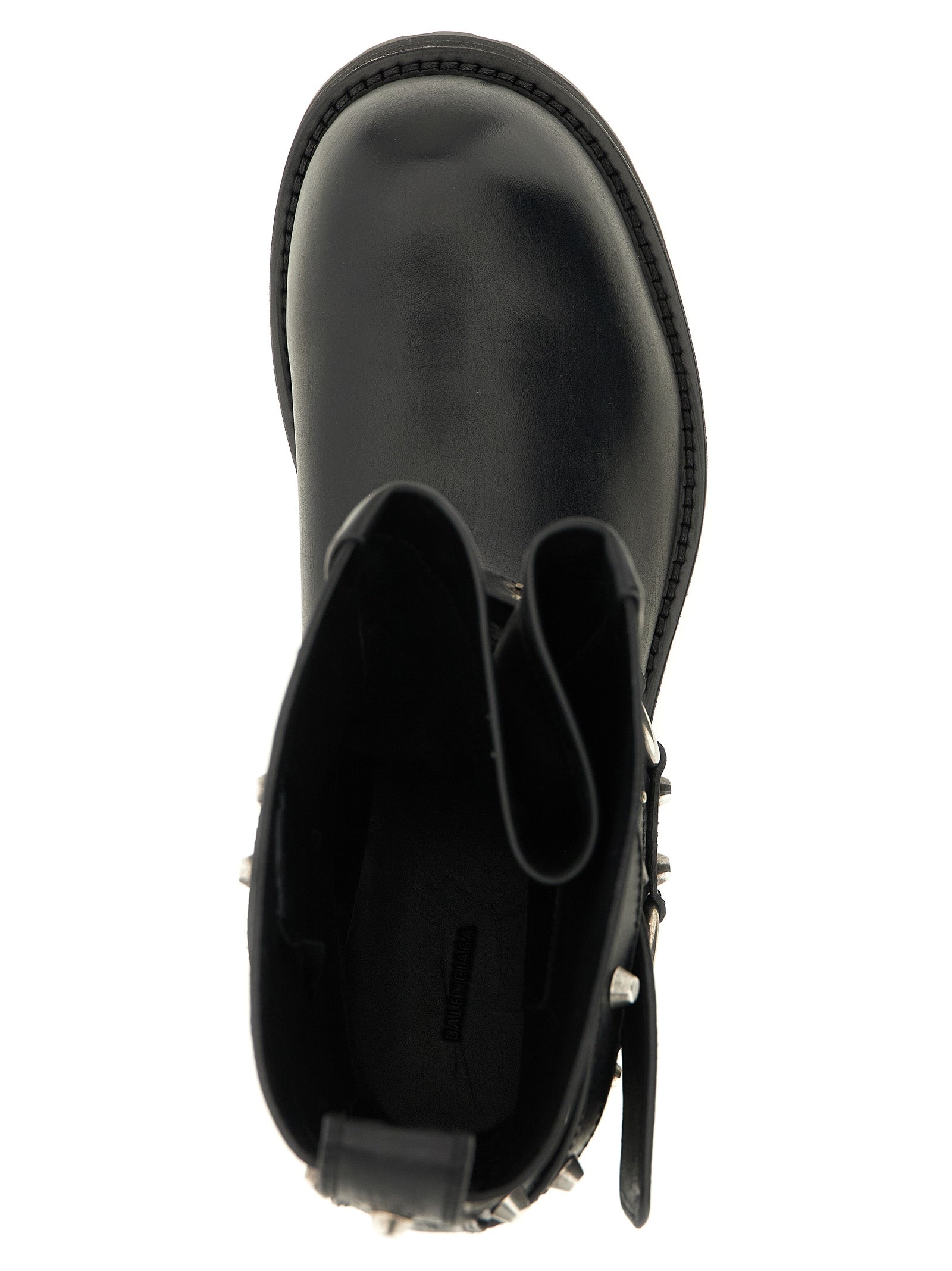 Balenciaga Black Calfskin Ankle Boots