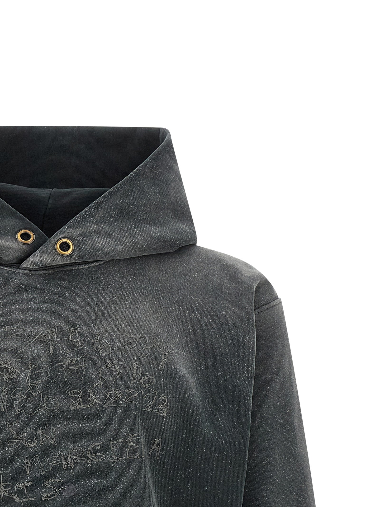 Maison Margiela Gray Cotton Hoodie