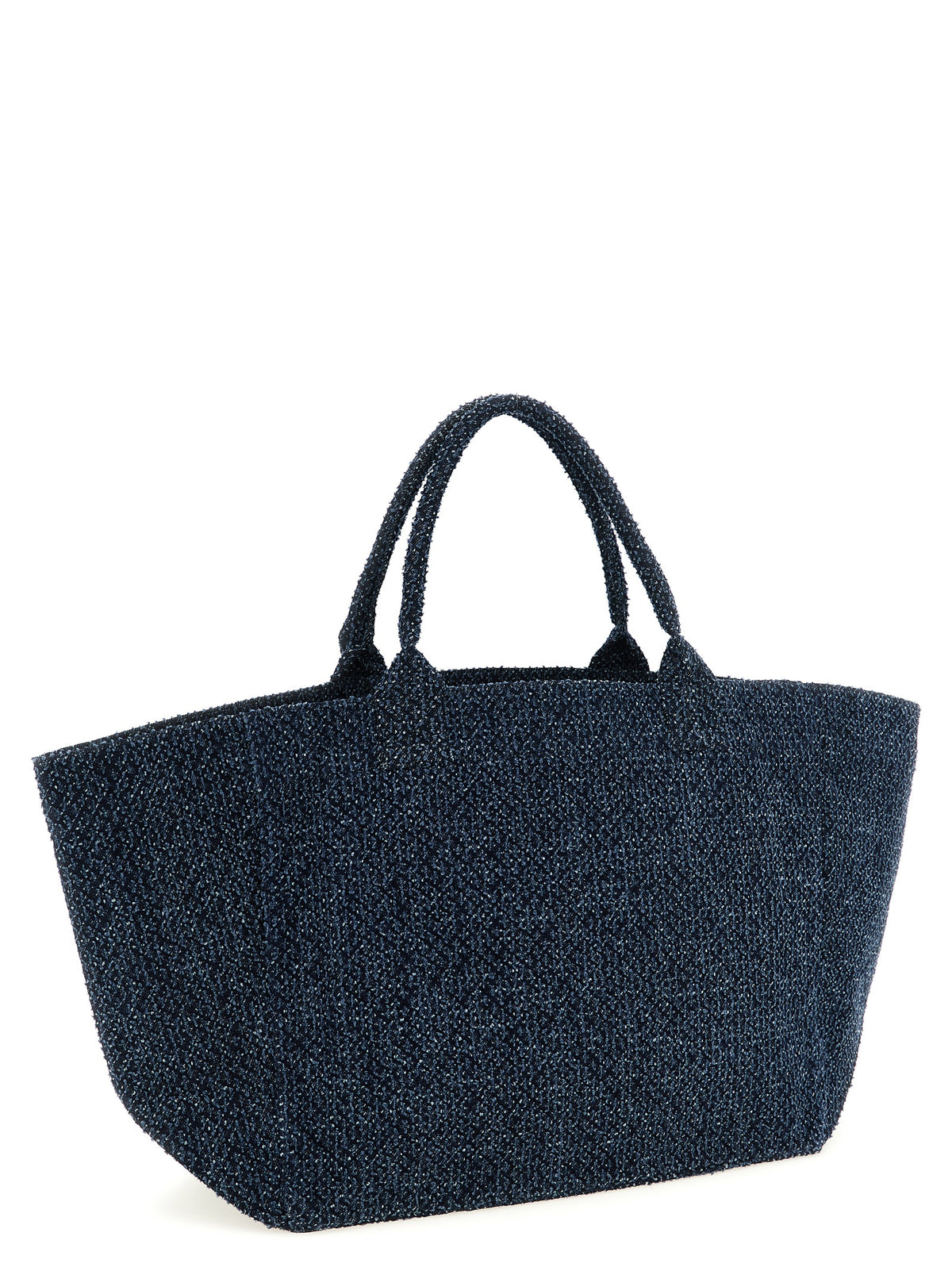 Ganni Blue Organic Cotton Tote Bag - Elevate Your Style
