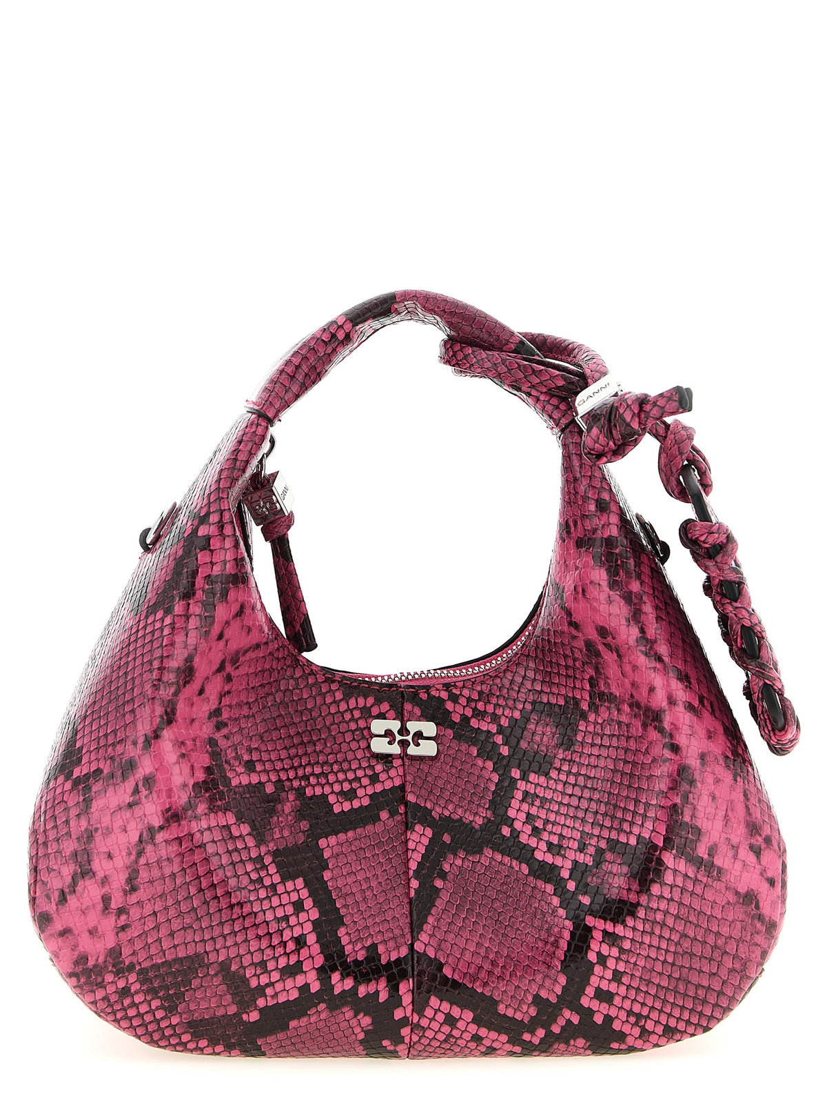 Ganni Fuchsia Mini Hobo Handbag - Exquisite Luxury Accessory