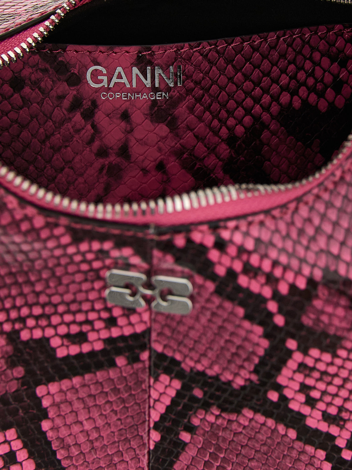 Ganni Fuchsia Mini Hobo Handbag - Exquisite Luxury Accessory