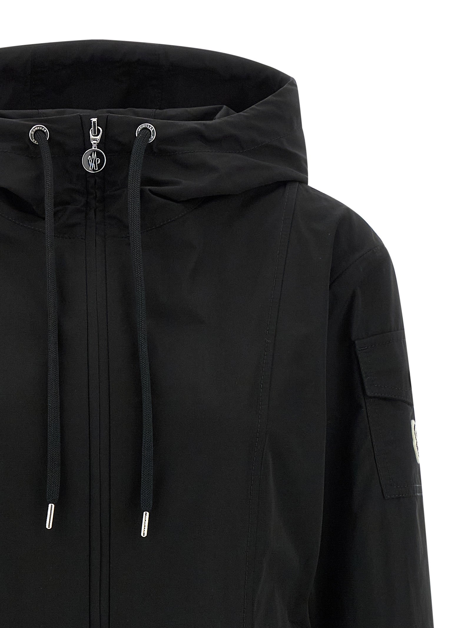 Moncler Black Polyester Parka