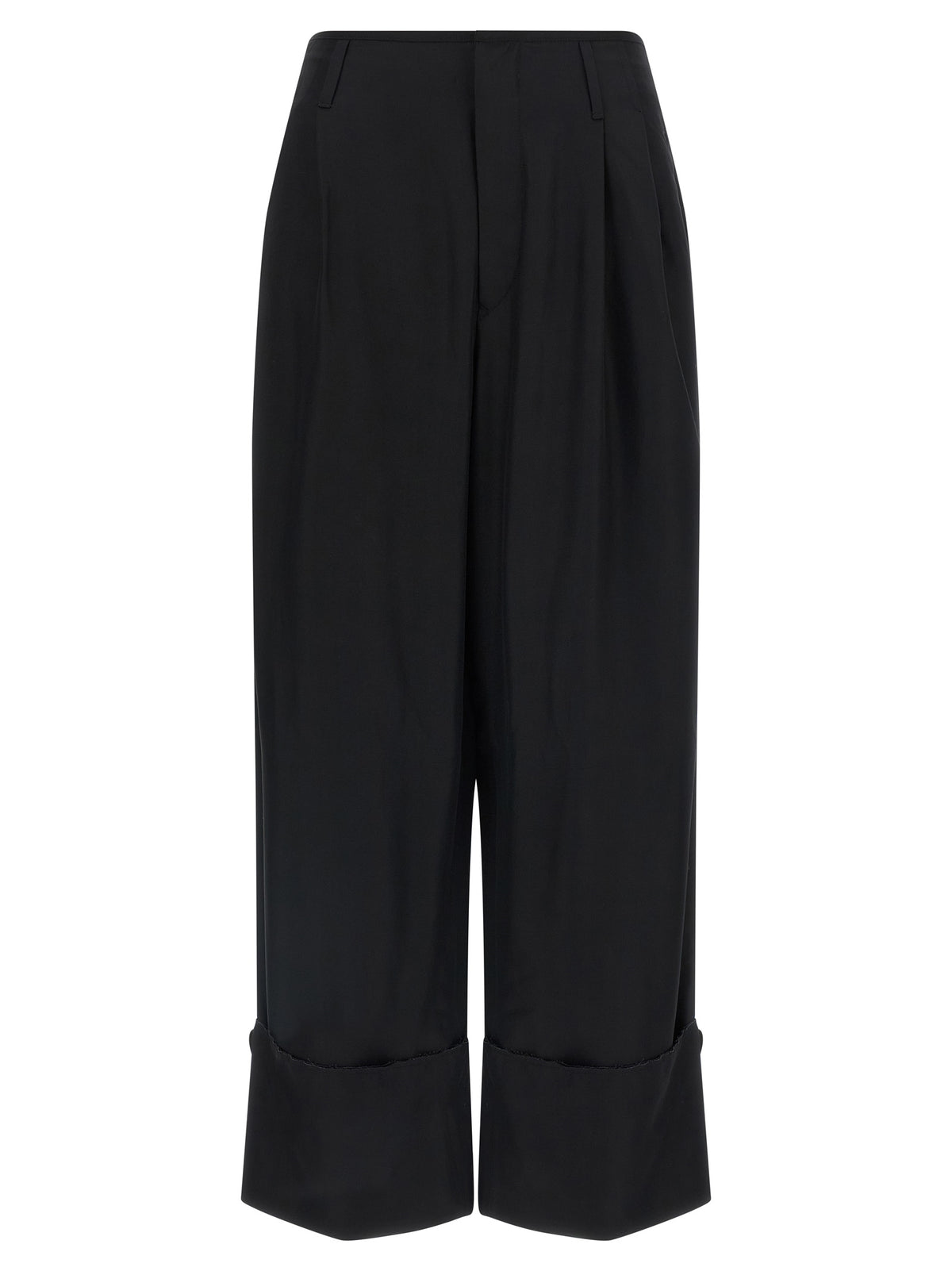 Darkpark Black Viscose Casual Pants