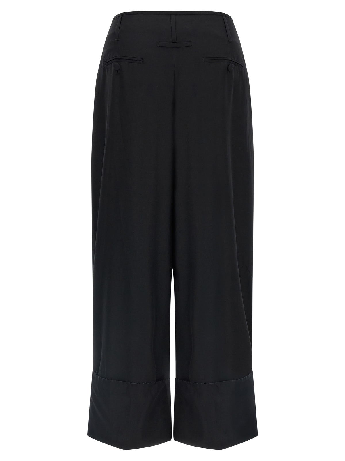 Darkpark Black Viscose Casual Pants