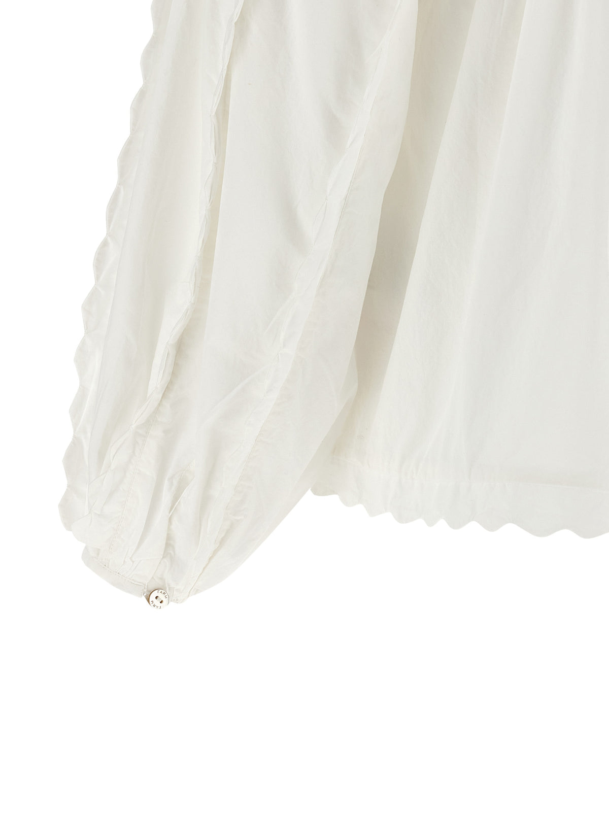 FARM RIO White Cotton Blouse - Timeless Elegance Redefined