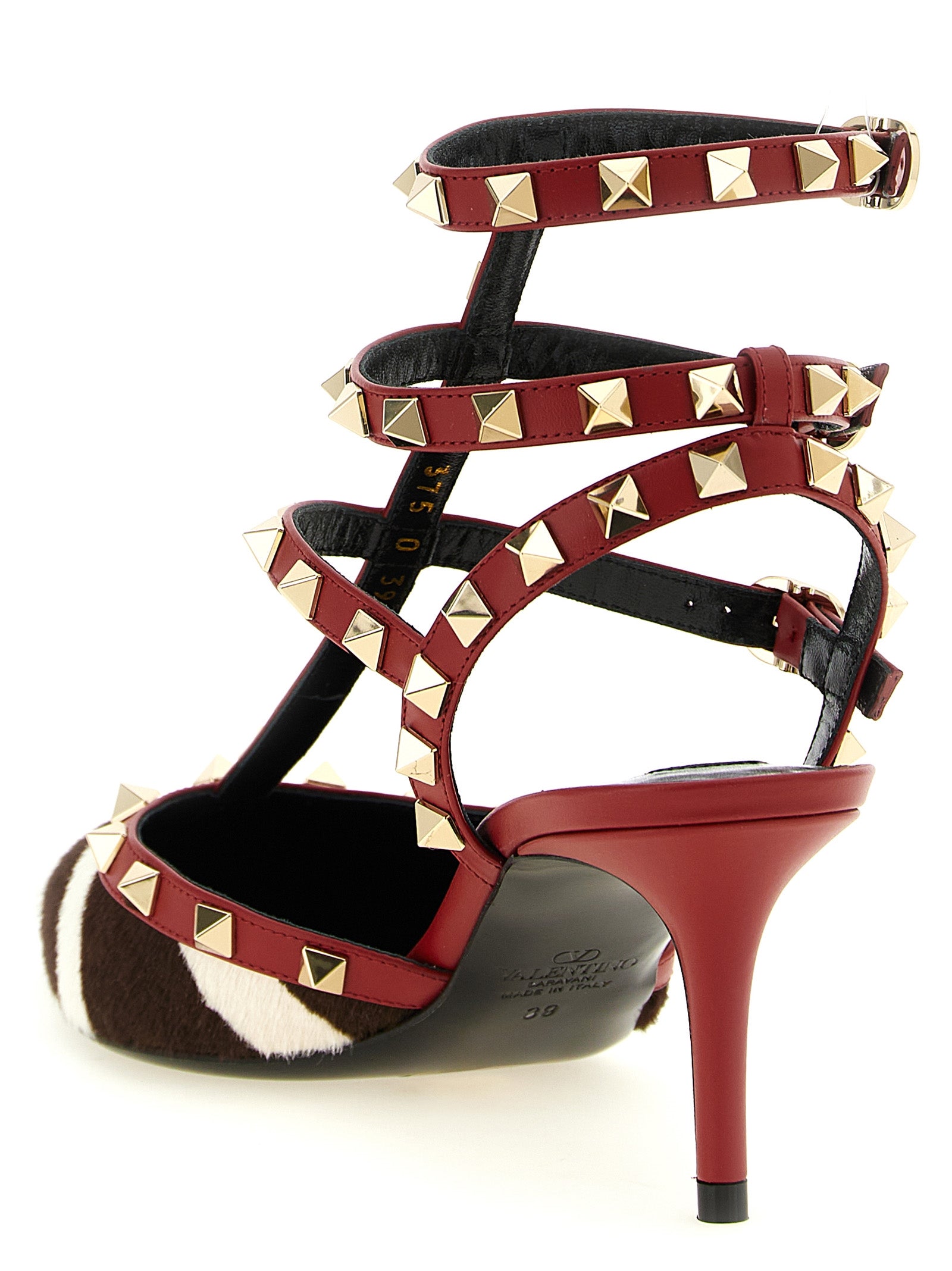 Valentino Garavani Multicolor Calfskin Mid Heel Pumps