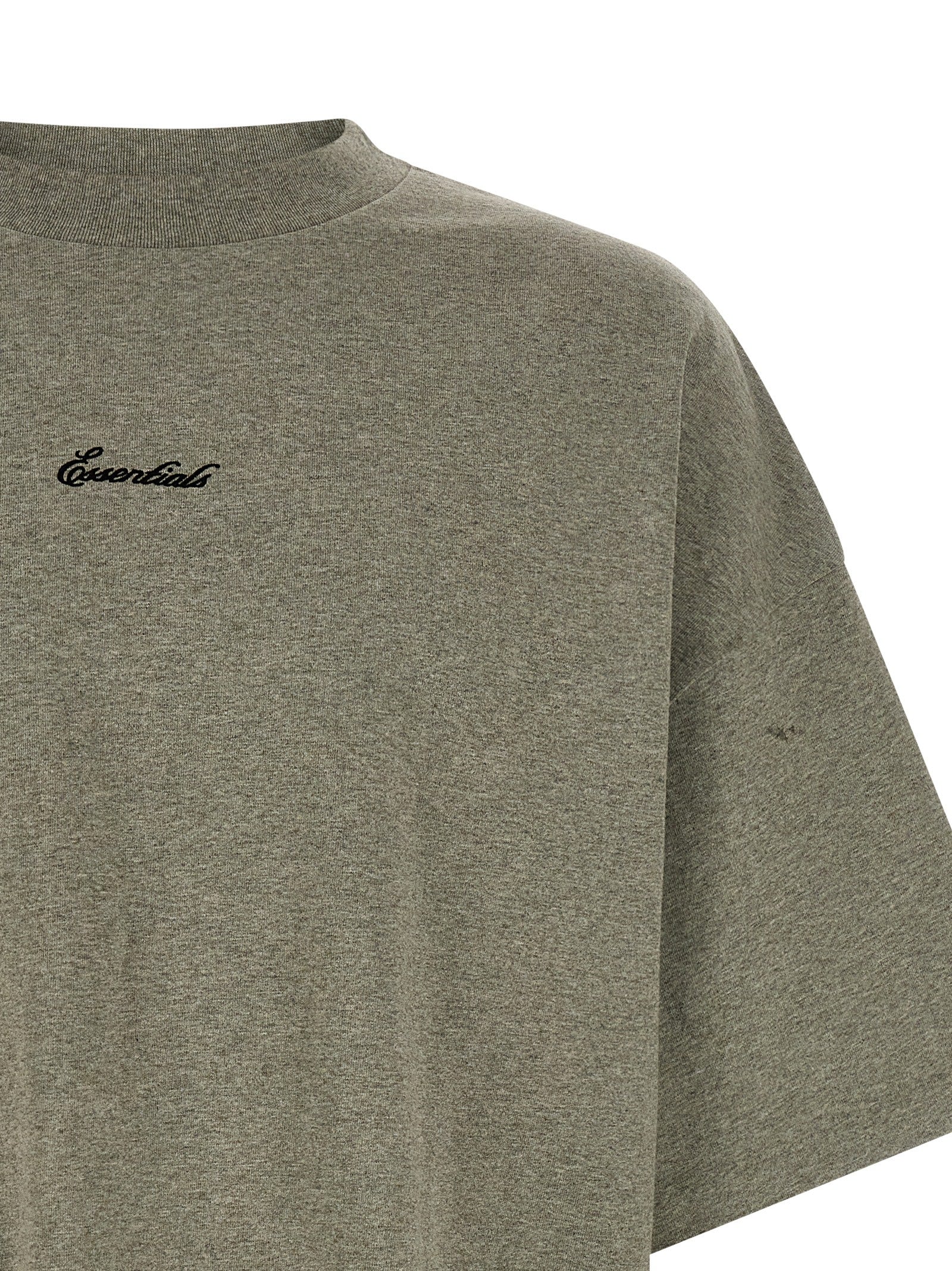 FEAR OF GOD ESSENTIAL Gray Cotton T-Shirt