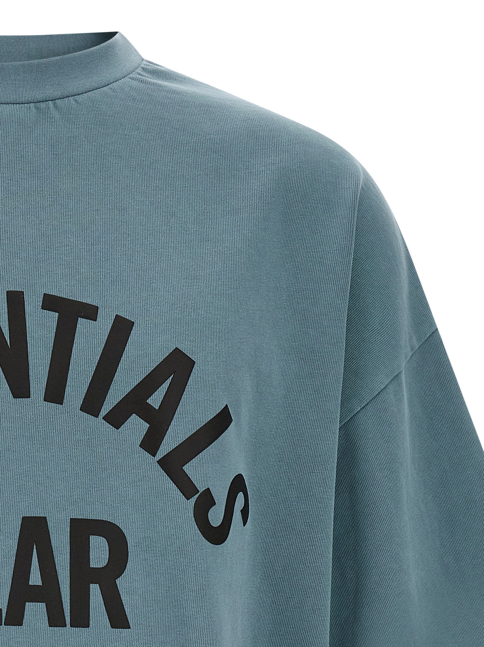 FEAR OF GOD ESSENTIAL Blue Cotton Long Sleeve T-Shirt
