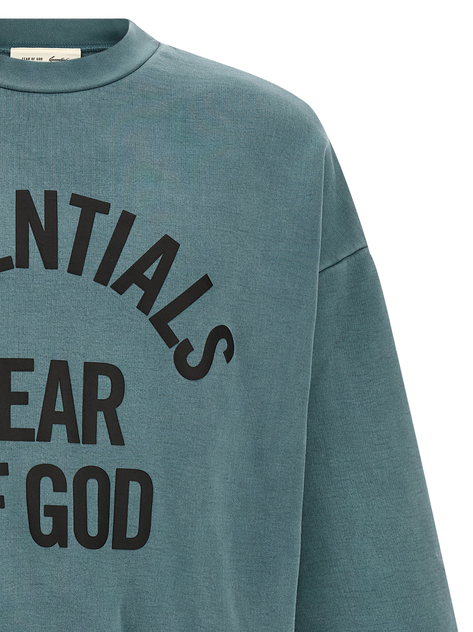 FEAR OF GOD ESSENTIAL Blue Cotton Sweatshirt