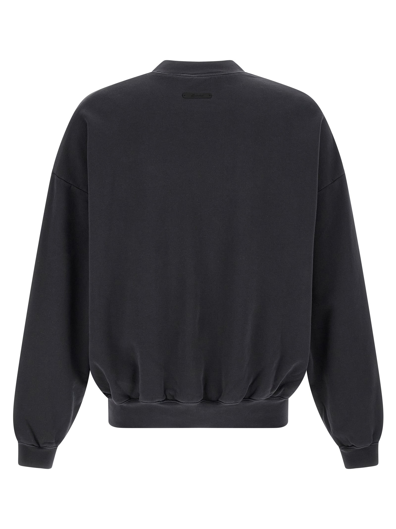 FEAR OF GOD ESSENTIAL Black Cotton Sweatshirt