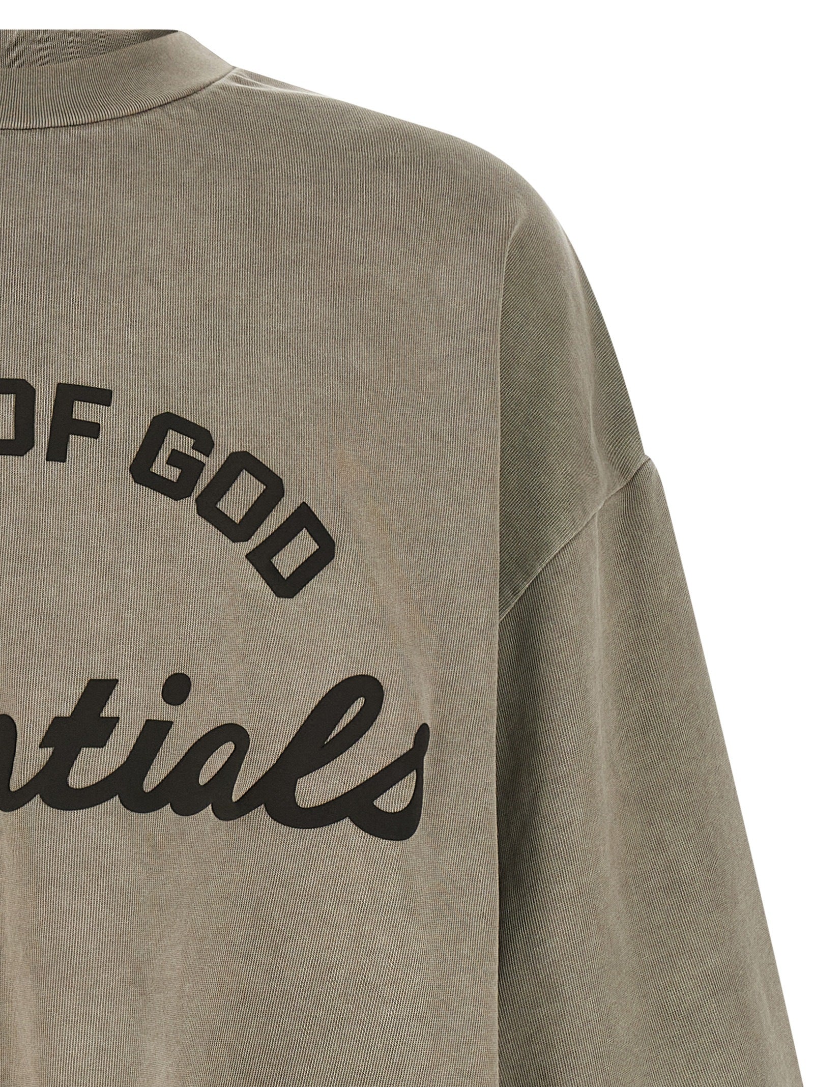 FEAR OF GOD ESSENTIAL Gray Cotton Sweatshirt