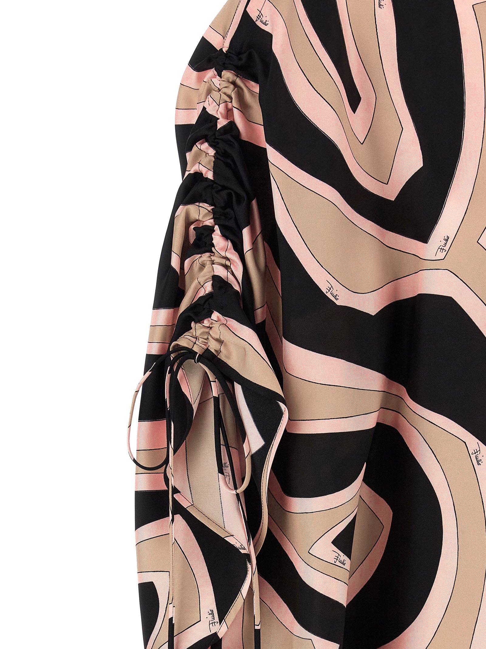 Elevate your wardrobe with the Emilio Pucci Multicolor Silk Short Dress, a masterpiece of luxurious silk and exquisite design, perfect for the discerning fashion connoisseur.