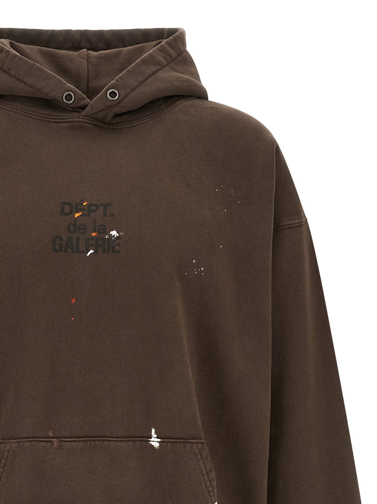 Elevate your style with the GALLERY DEPT. Brown Cotton Sweatshirt, a masterpiece of comfort and artistry, embodying luxury and individuality for the discerning fashion connoisseur.