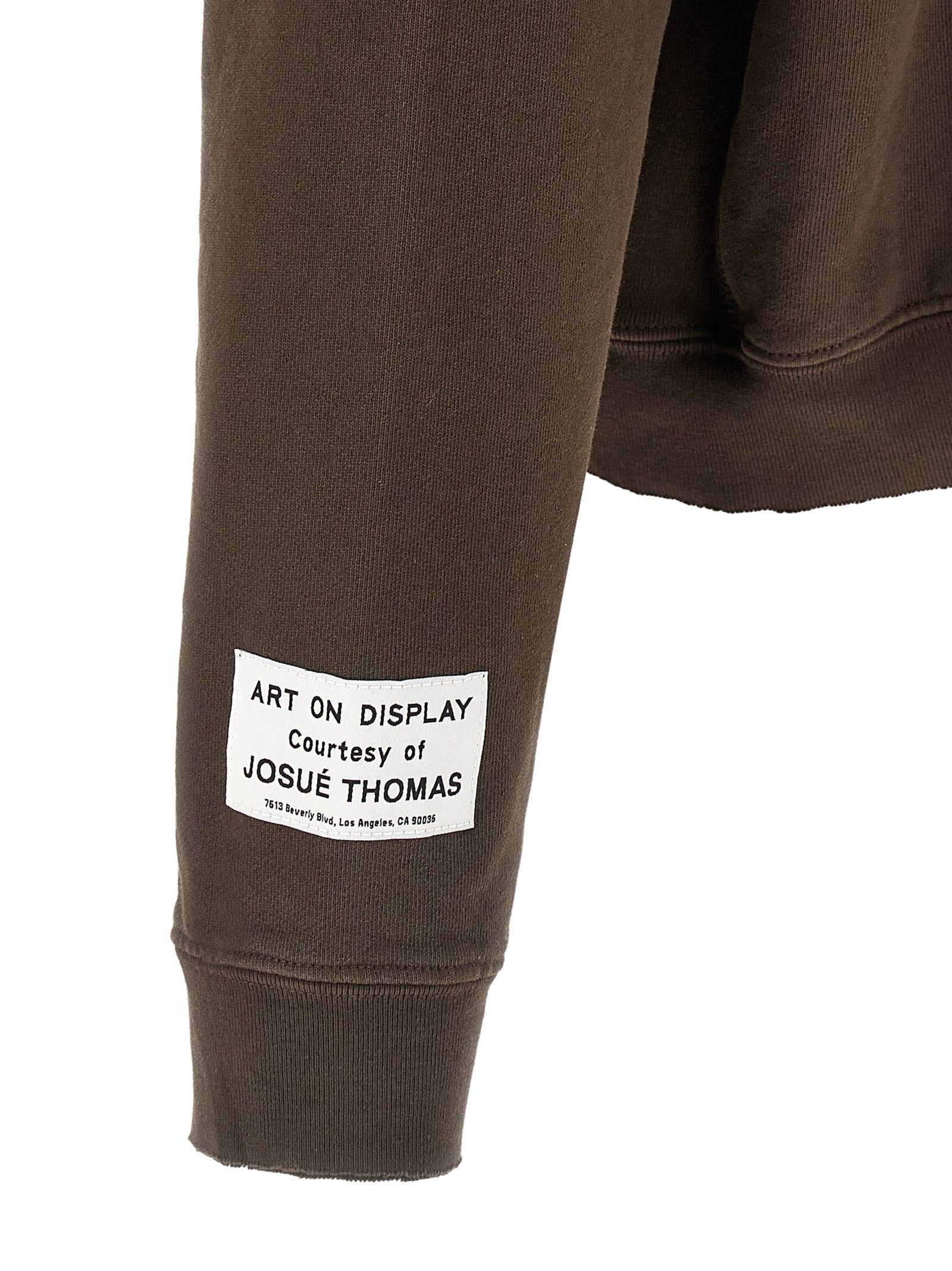 Elevate your style with the GALLERY DEPT. Brown Cotton Sweatshirt, a masterpiece of comfort and artistry, perfect for those who embody sophistication and creativity.
