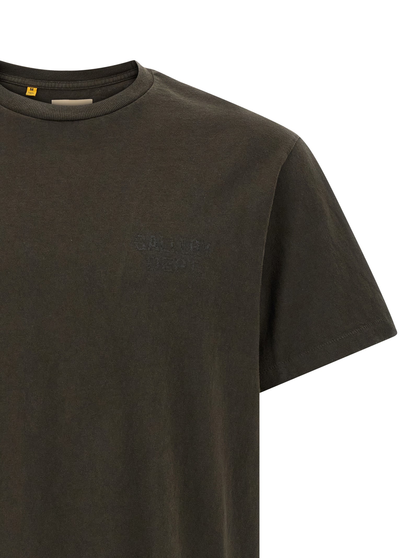 Discover the GALLERY DEPT. Black Cotton T-Shirt, a statement of bold elegance with its striking logo and exquisite craftsmanship, perfect for the discerning individual.