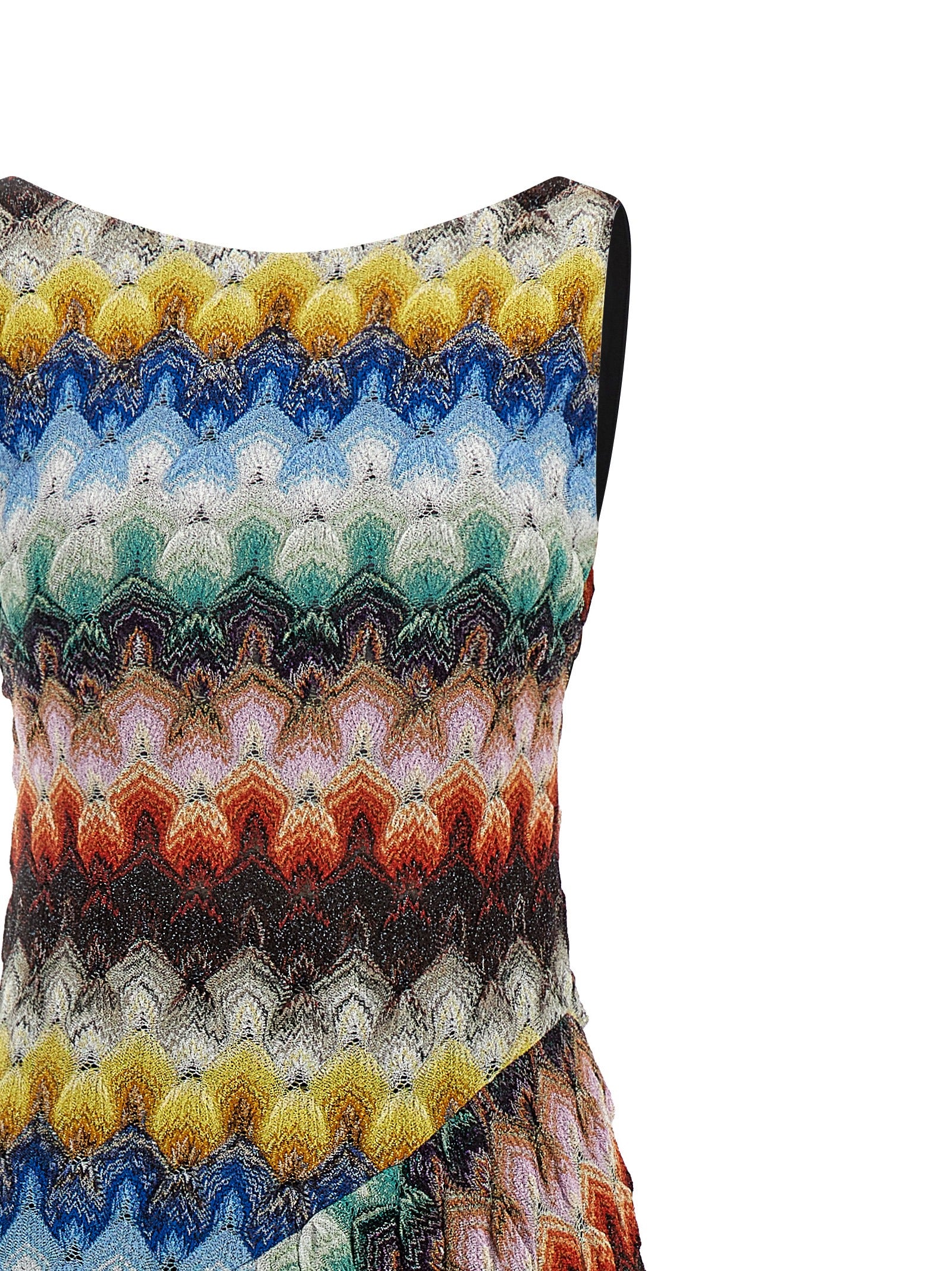 Elevate your elegance with the Missoni Multicolor Viscose Long Dress, a masterpiece of exquisite craftsmanship and iconic design, perfect for any luxurious occasion.
