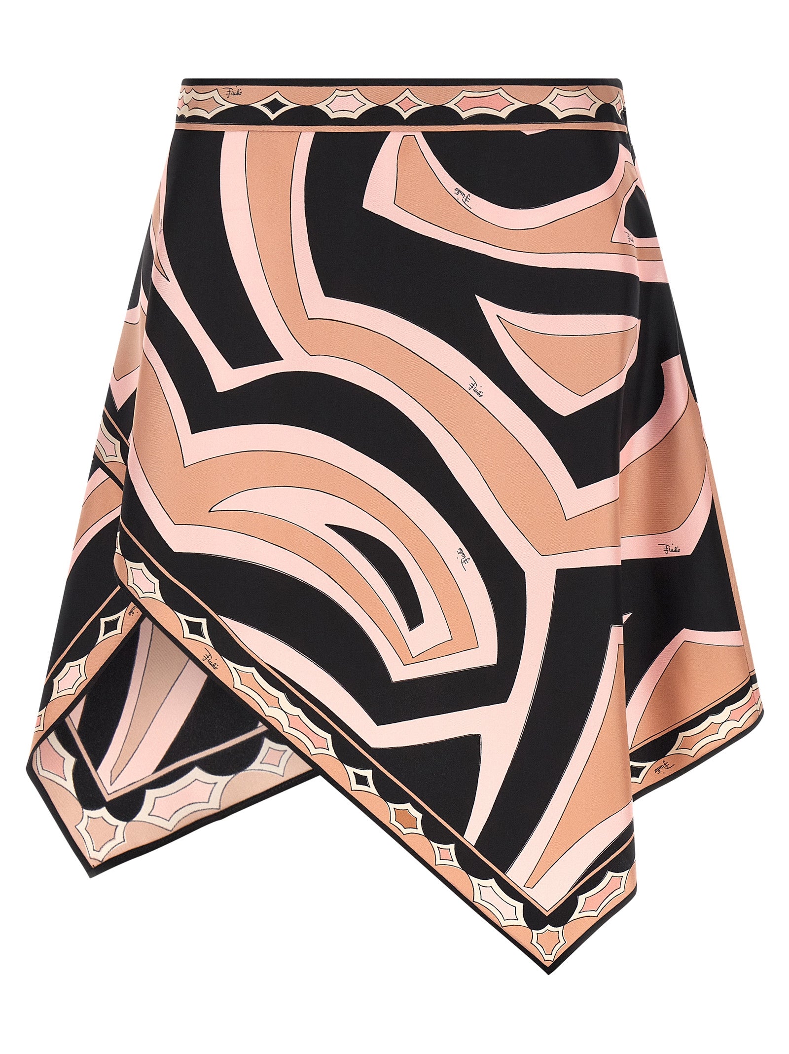 Emilio Pucci Multicolor Silk Long Skirt