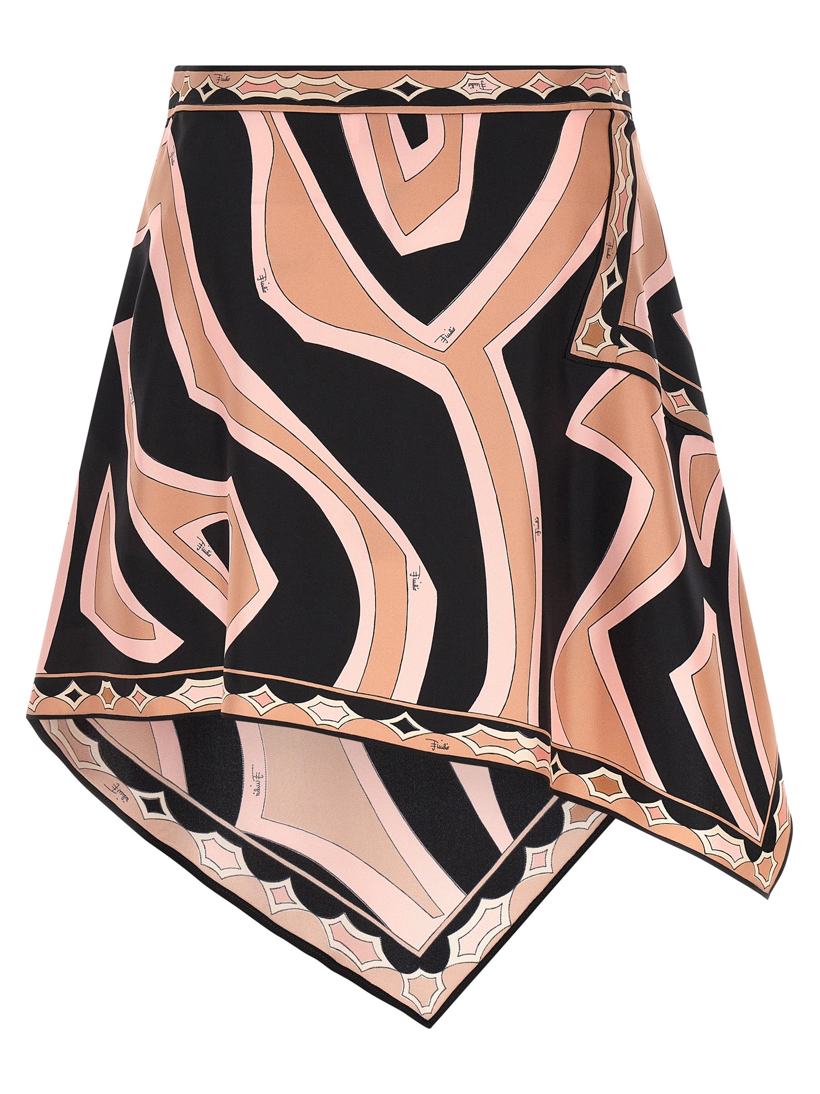 Emilio Pucci Multicolor Silk Long Skirt