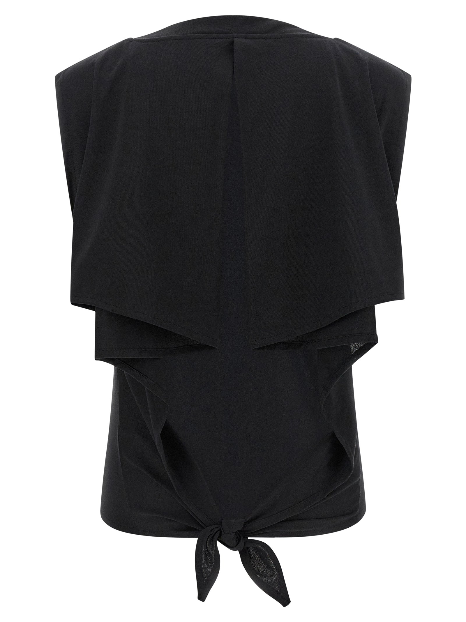 Jacquemus Black Paper Sleeveles T-Shirt