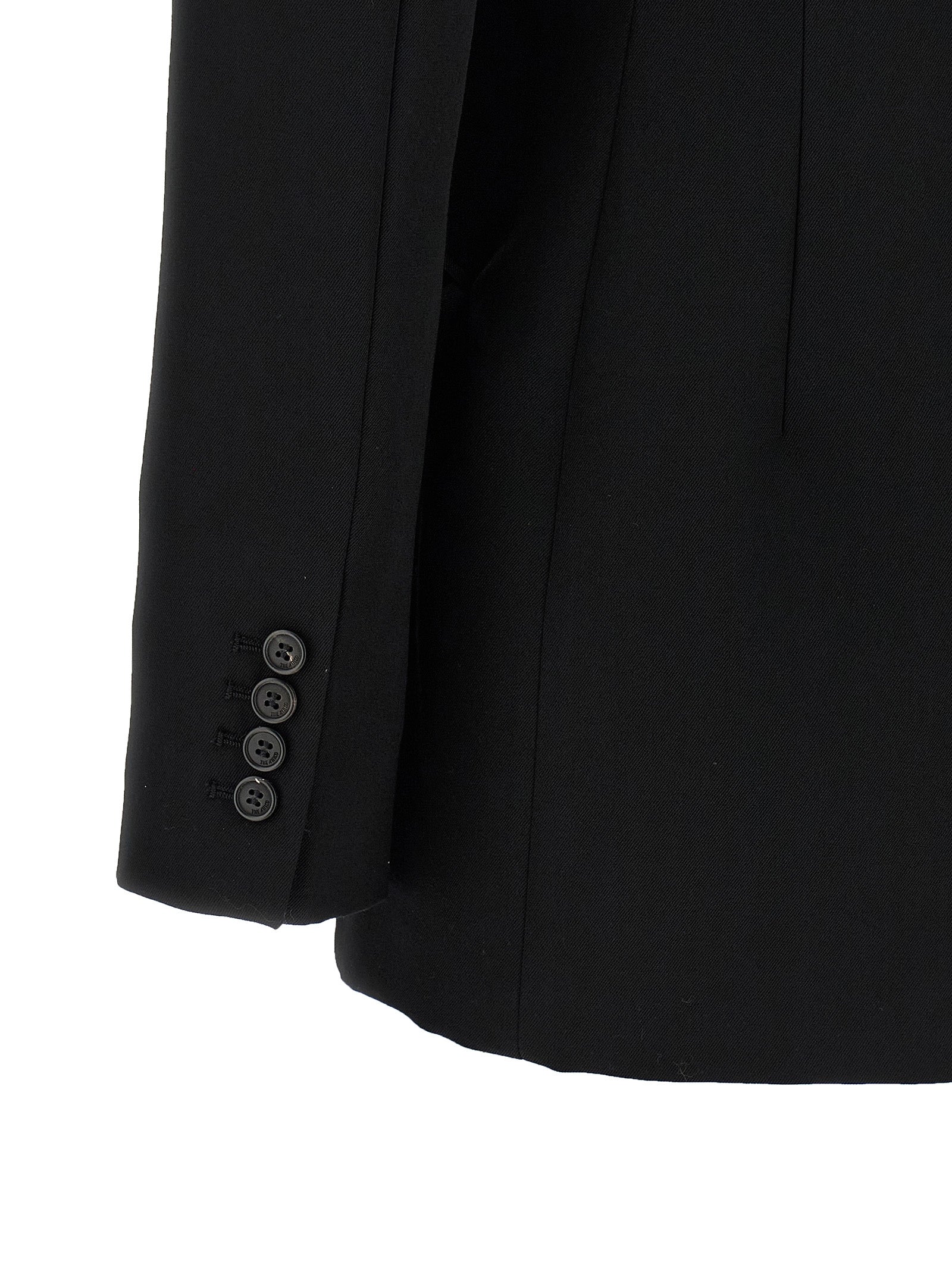 The Attico Black Virgin Wool Blazer