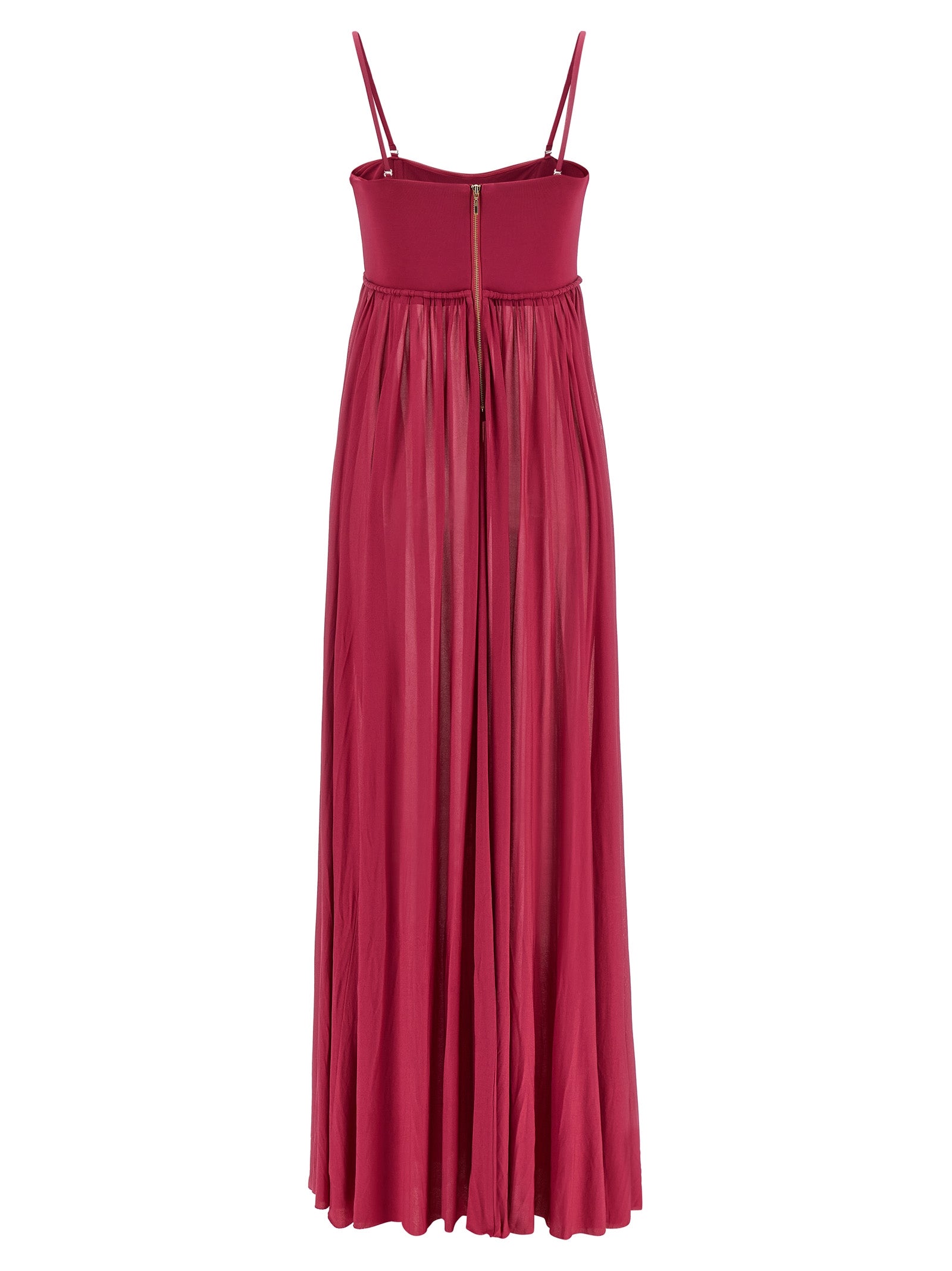 Elevate your elegance with the Zimmermann Fuchsia Viscose Long Dress from the Kindred Spirit collection, a stunning blend of artistry and allure for the discerning individual.