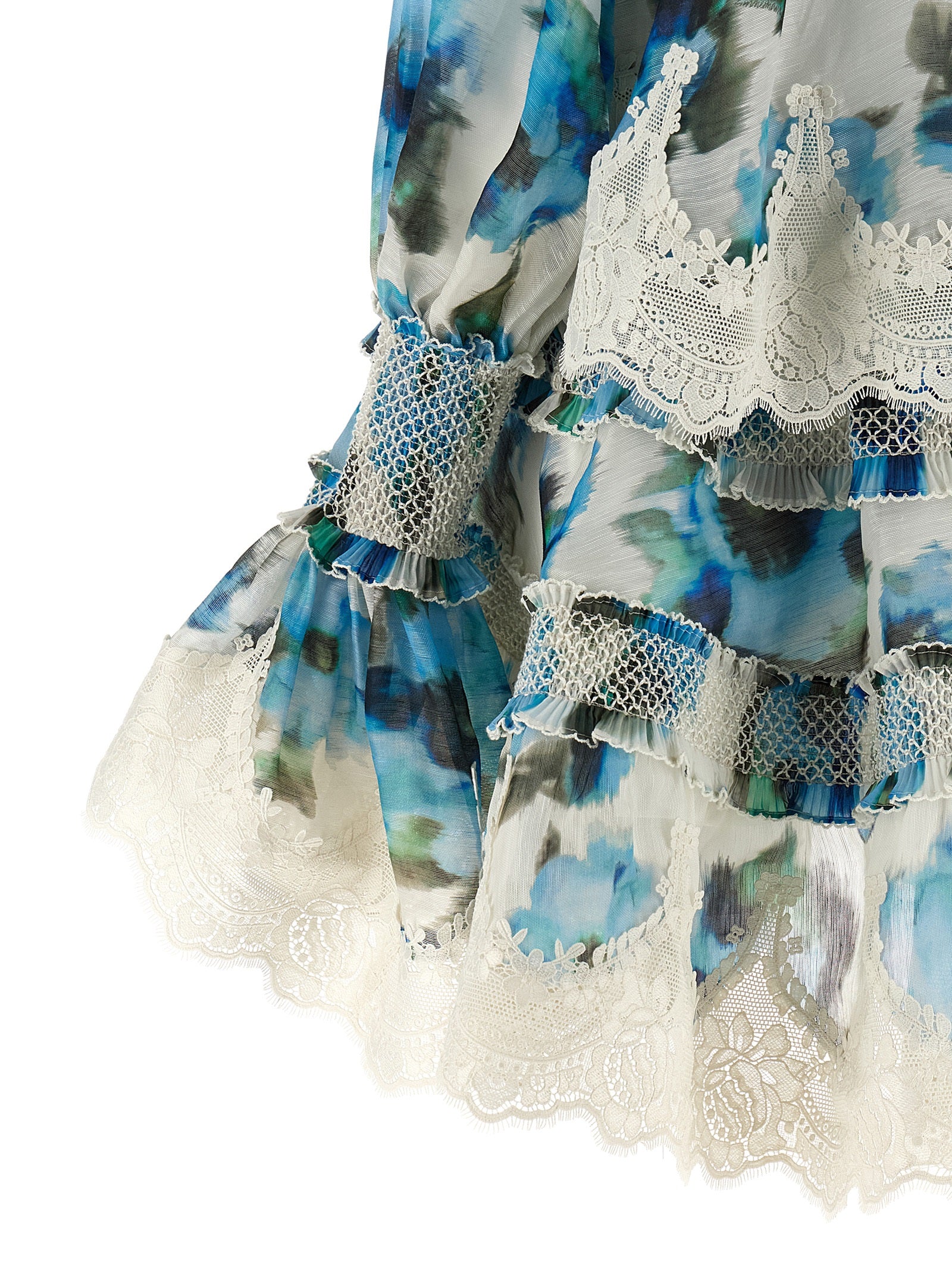 Discover the elegance of ZIMMERMANN's Alchemy dress from the Kindred Spirit collection, a silk-linen blend masterpiece that embodies luxury and sophistication.