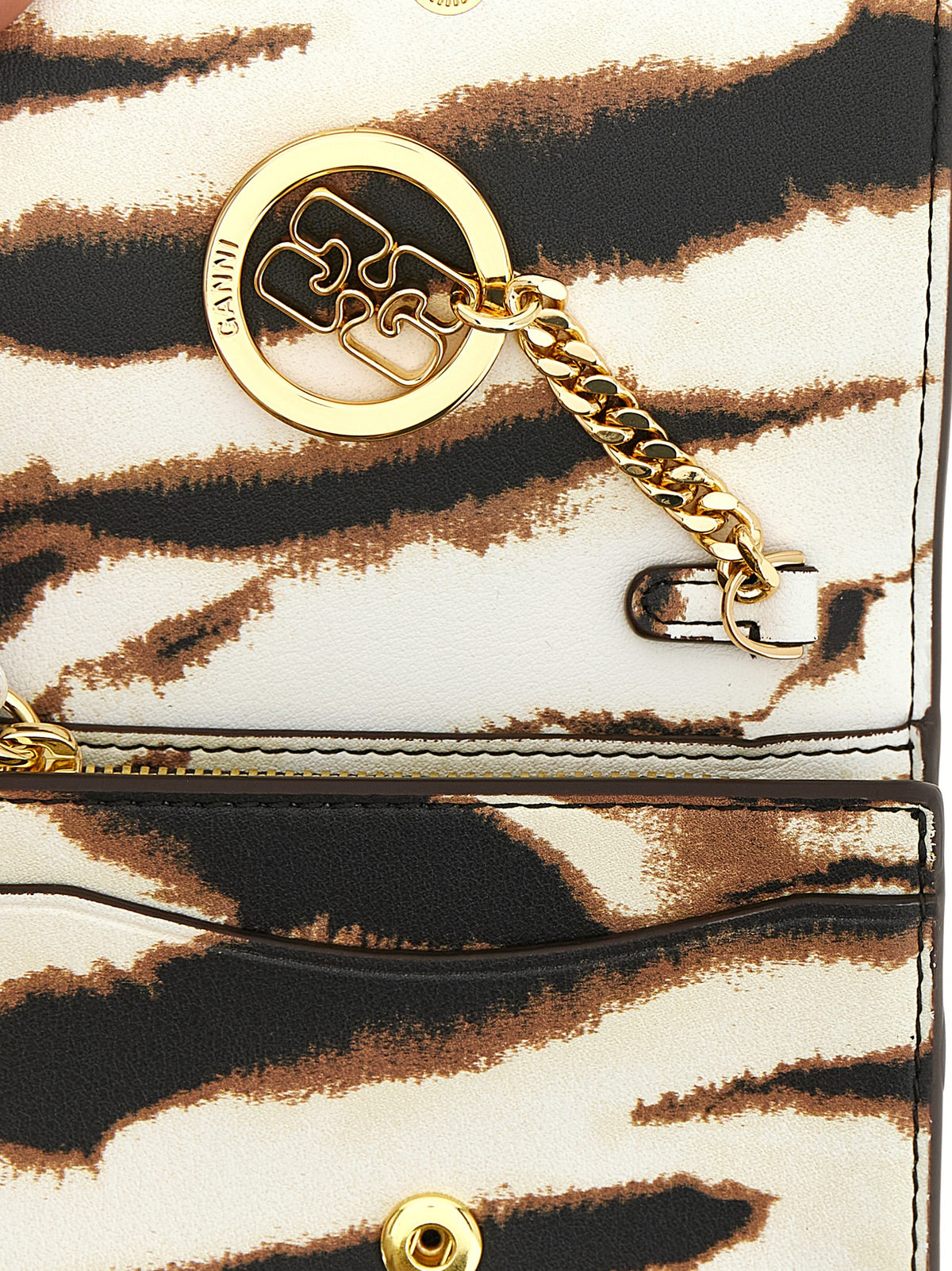 Ganni Multicolor Cardholder - Luxe Zebra Print Accessory