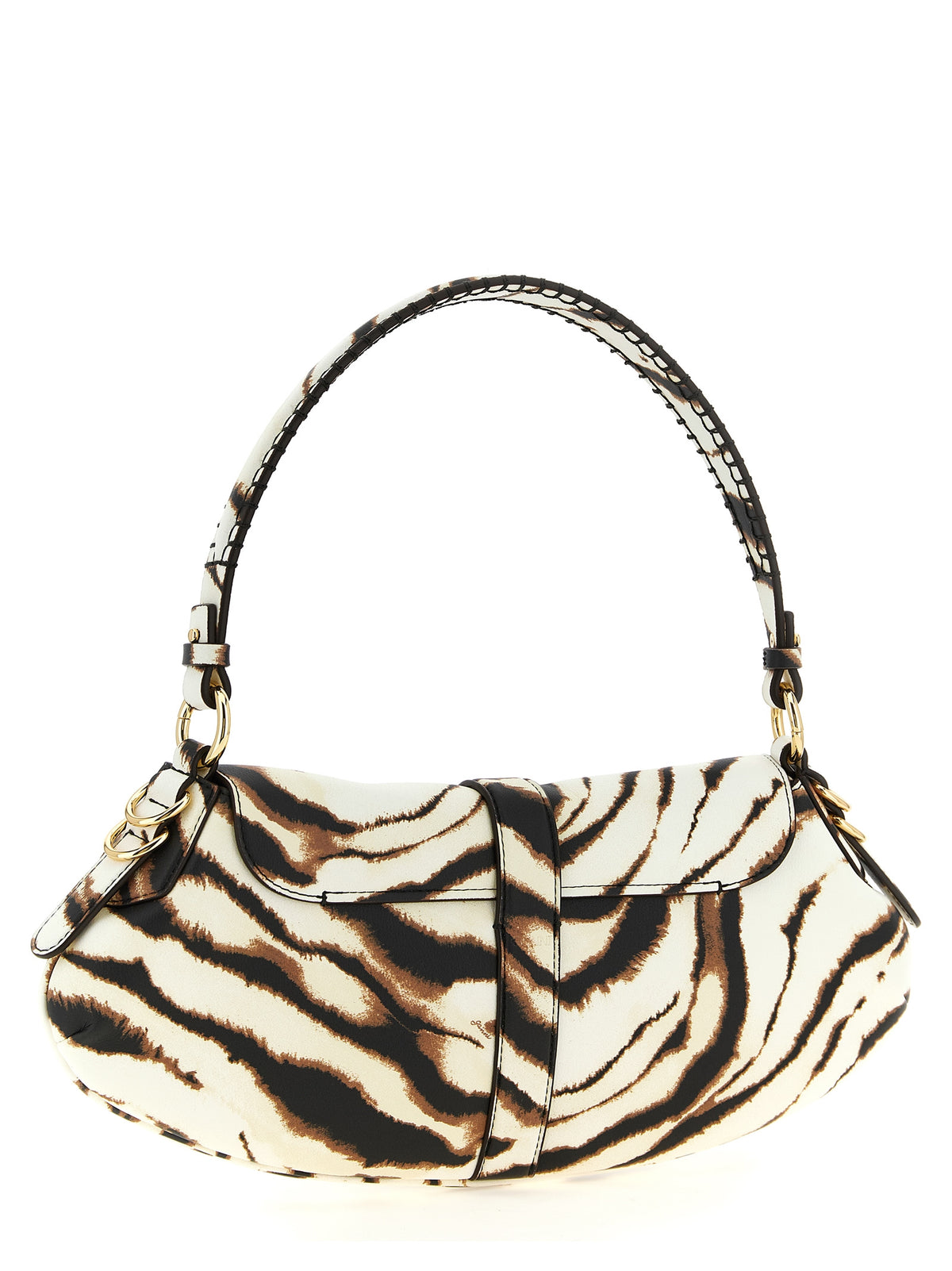 Ganni B-Kat Zebra Print Shoulder Bag - Effortless Luxe Elegance