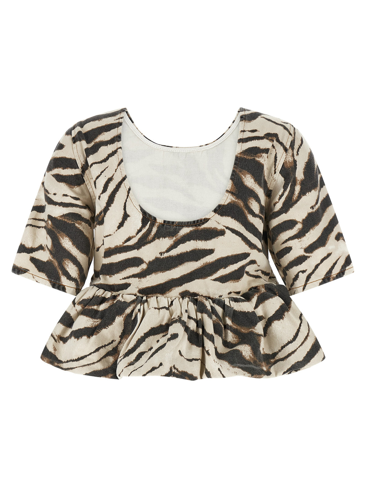 Ganni Multicolor Organic Cotton Shirt - Luxurious Fashion Statement