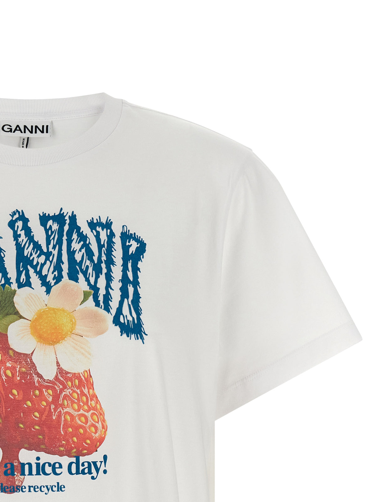Ganni Organic Cotton T-Shirt - Effortless Luxury Style