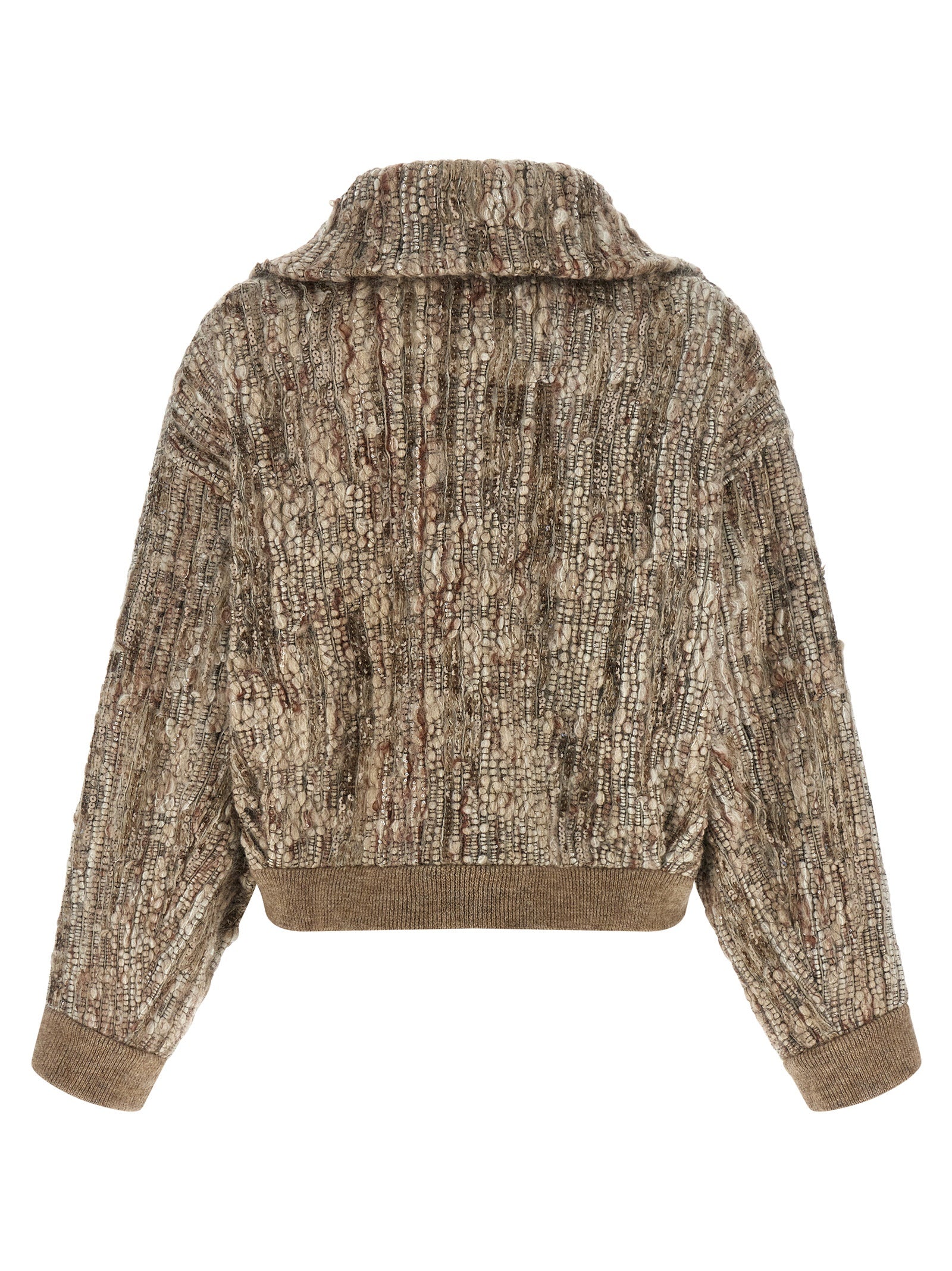 Brunello Cucinelli Beige Wool Cardigan