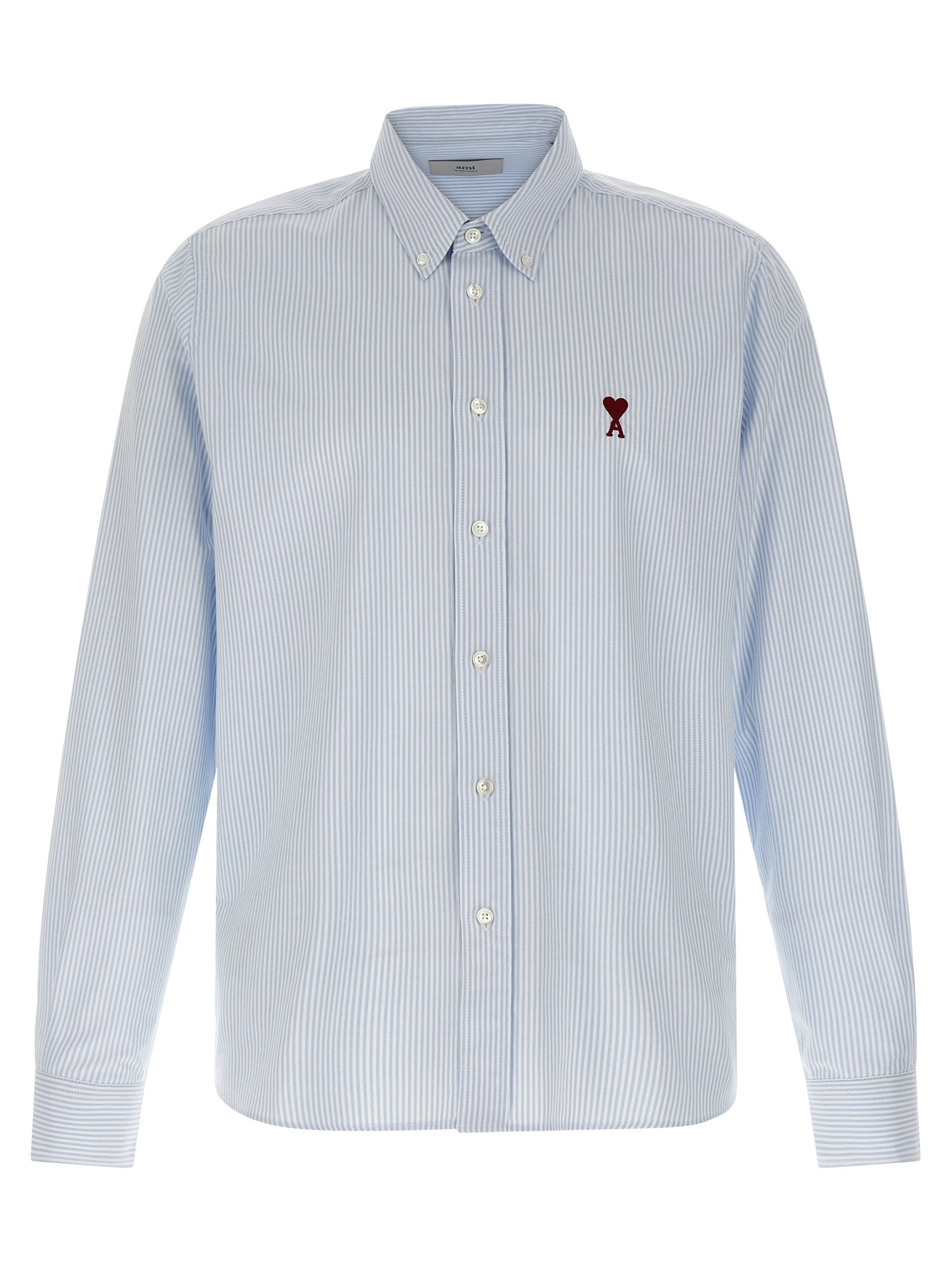 Ami Paris Blue Cotton Blouse