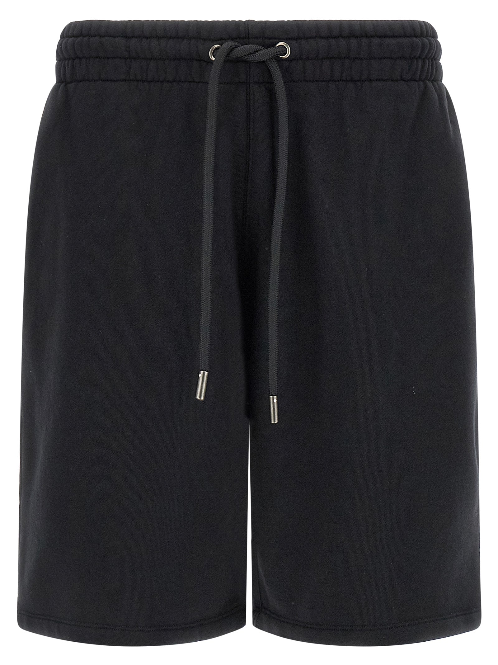 Off-White Black Cotton Bermuda Shorts