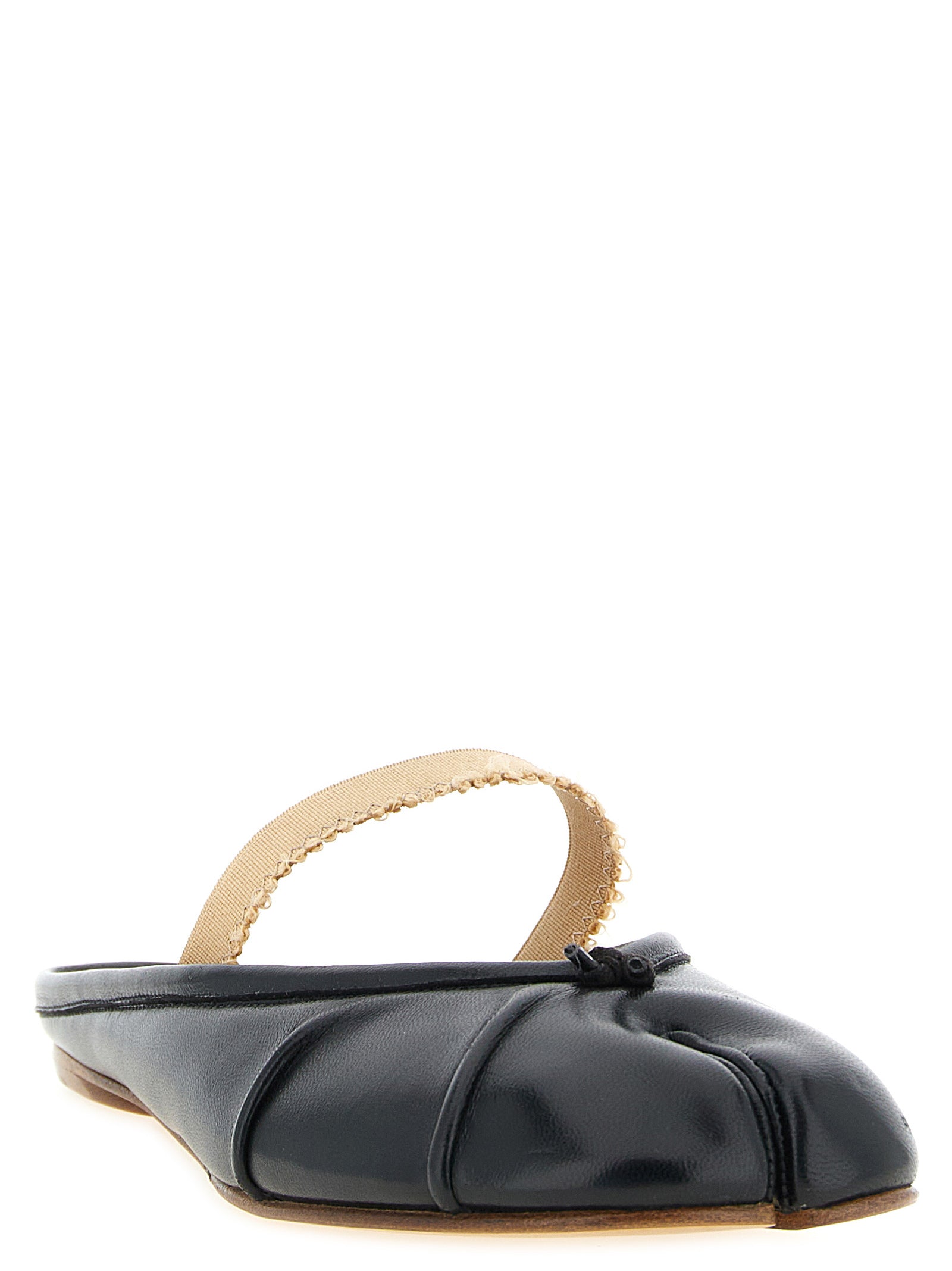 Maison Margiela Black Lamb Leather Mules