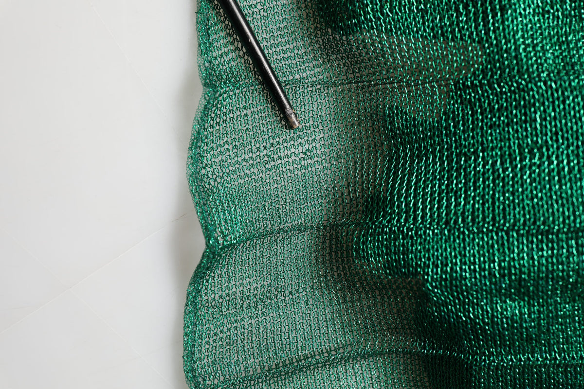 Dolce & Gabbana Metallic Green Plissé Gown - Timeless Luxury