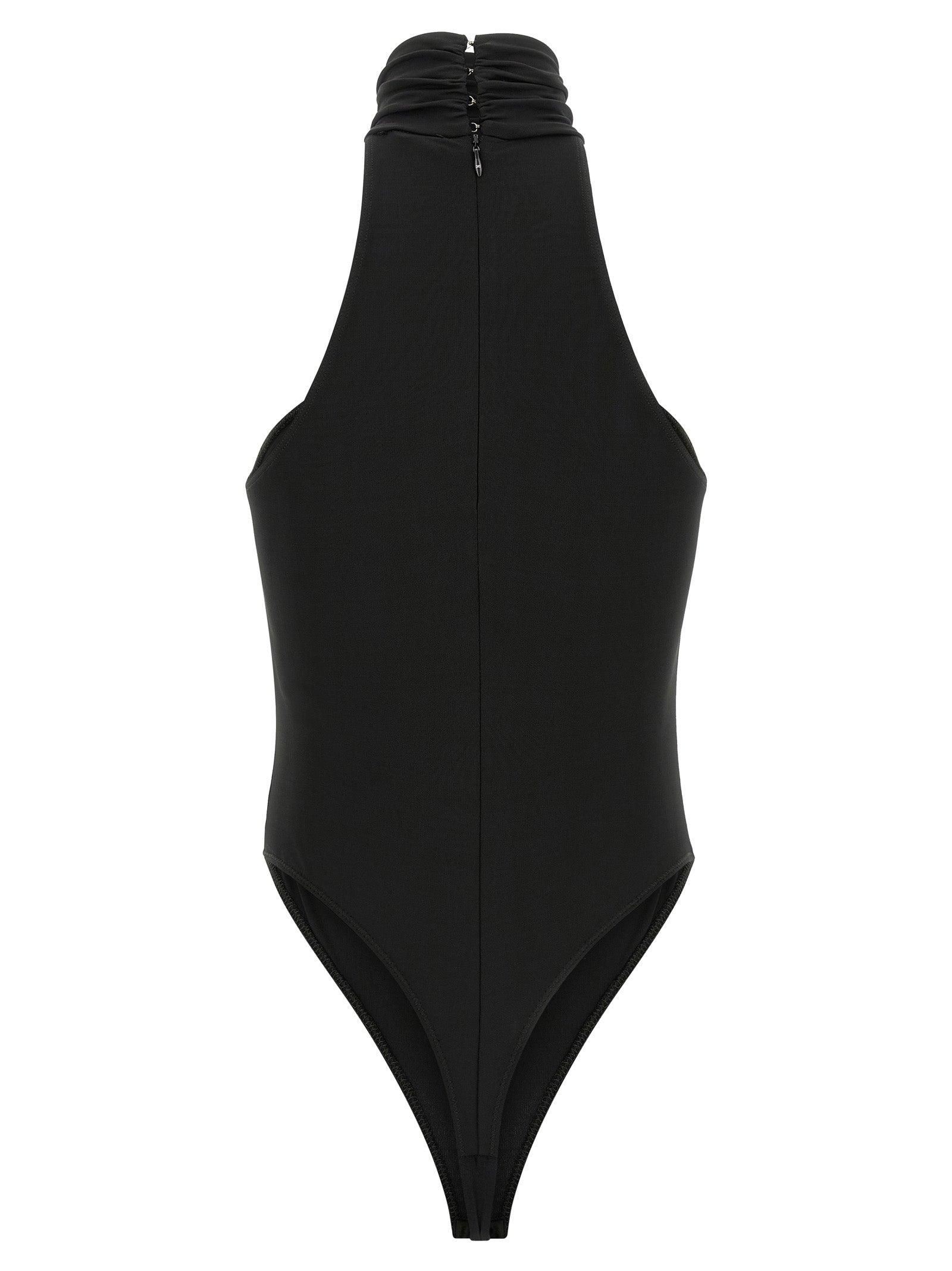 Elisabetta Franchi Black Viscose Bodysuit