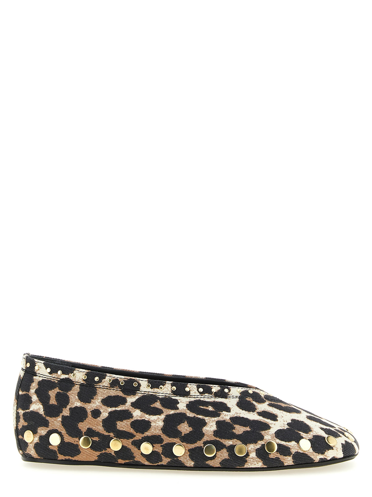 GANNI Multicolor Cotton Ballet Flats - Elevate Your Elegance