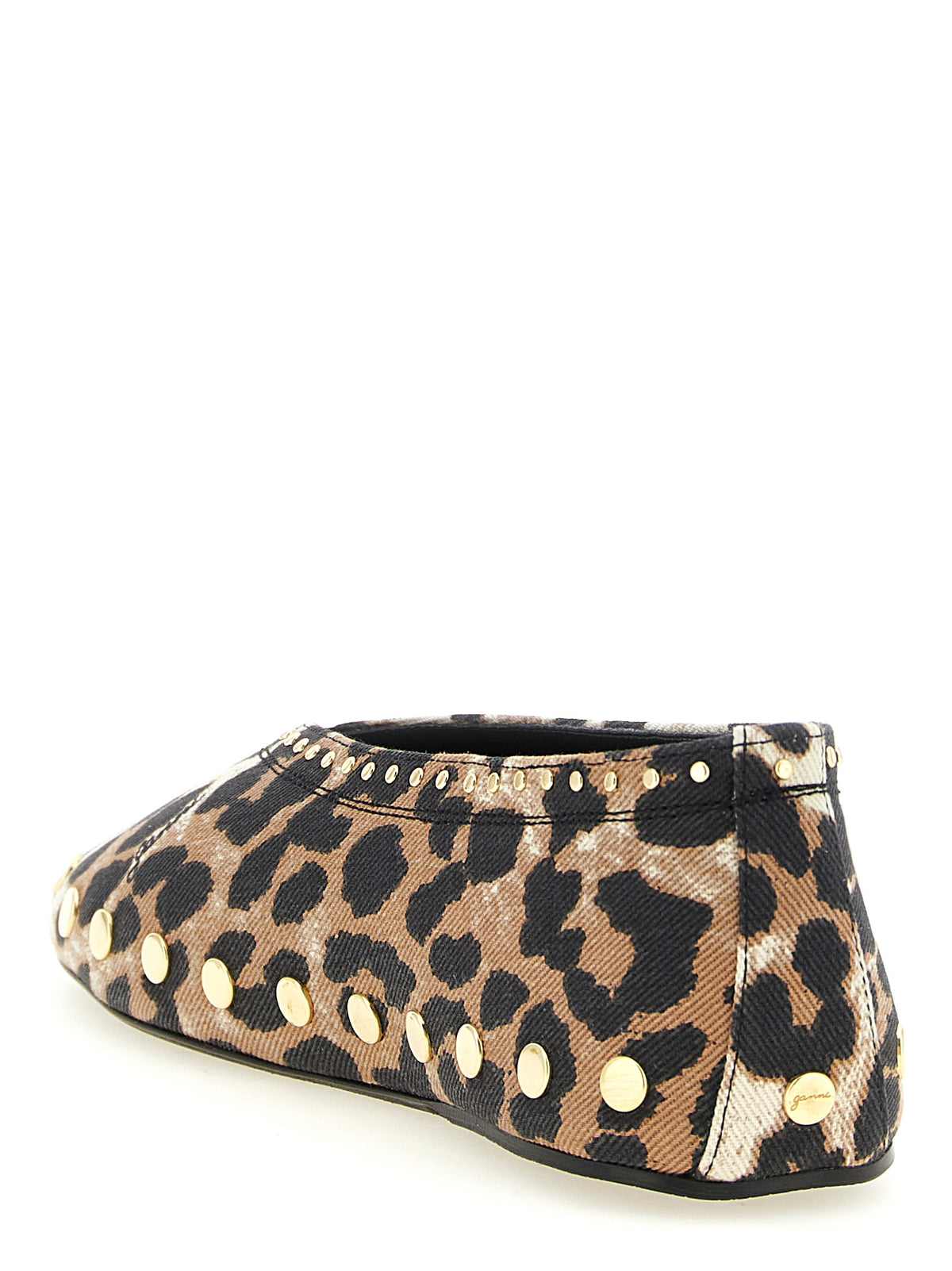 GANNI Multicolor Cotton Ballet Flats - Elevate Your Elegance