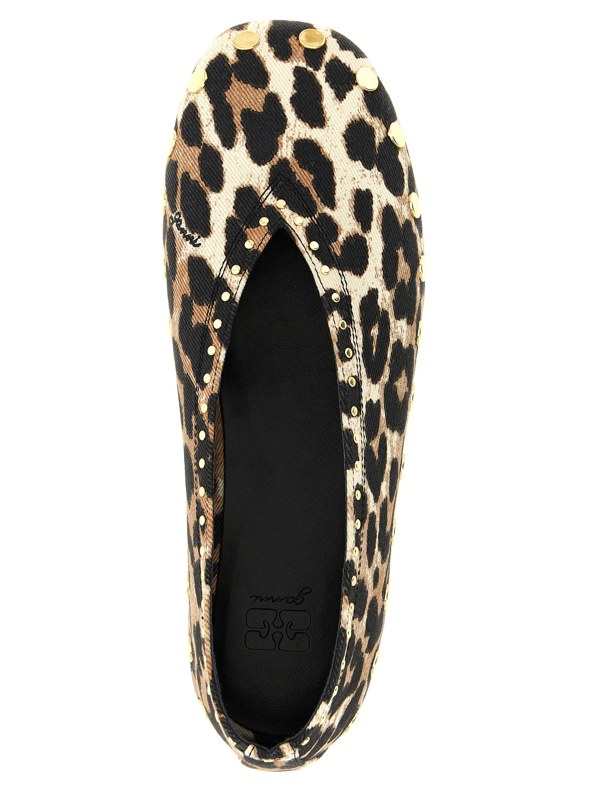 GANNI Multicolor Cotton Ballet Flats - Elevate Your Elegance